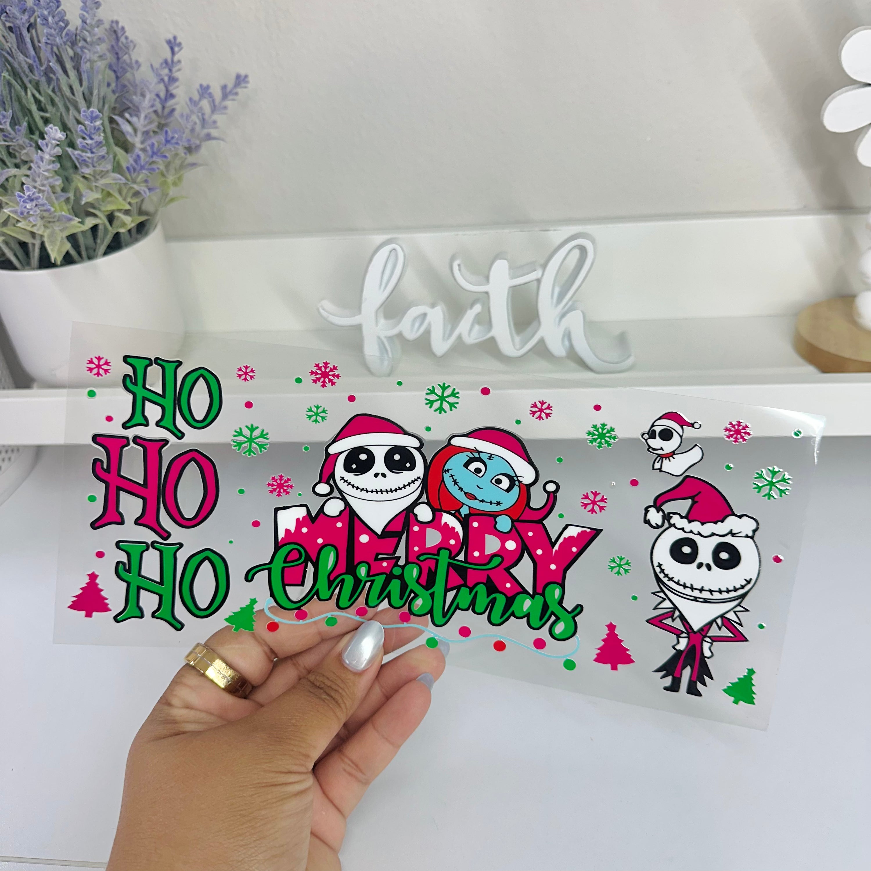 Merry Christmas J | UV DTF