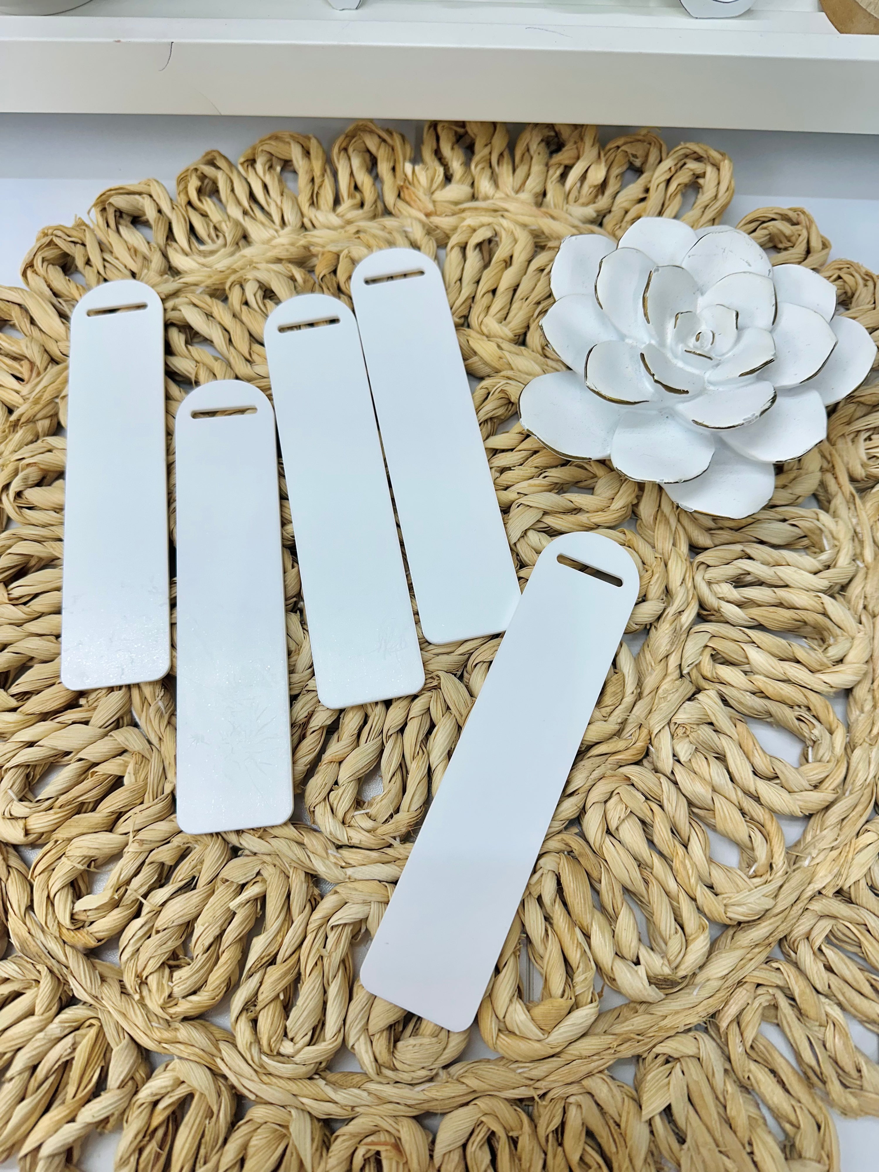 White Acrylic Bookmark Blank