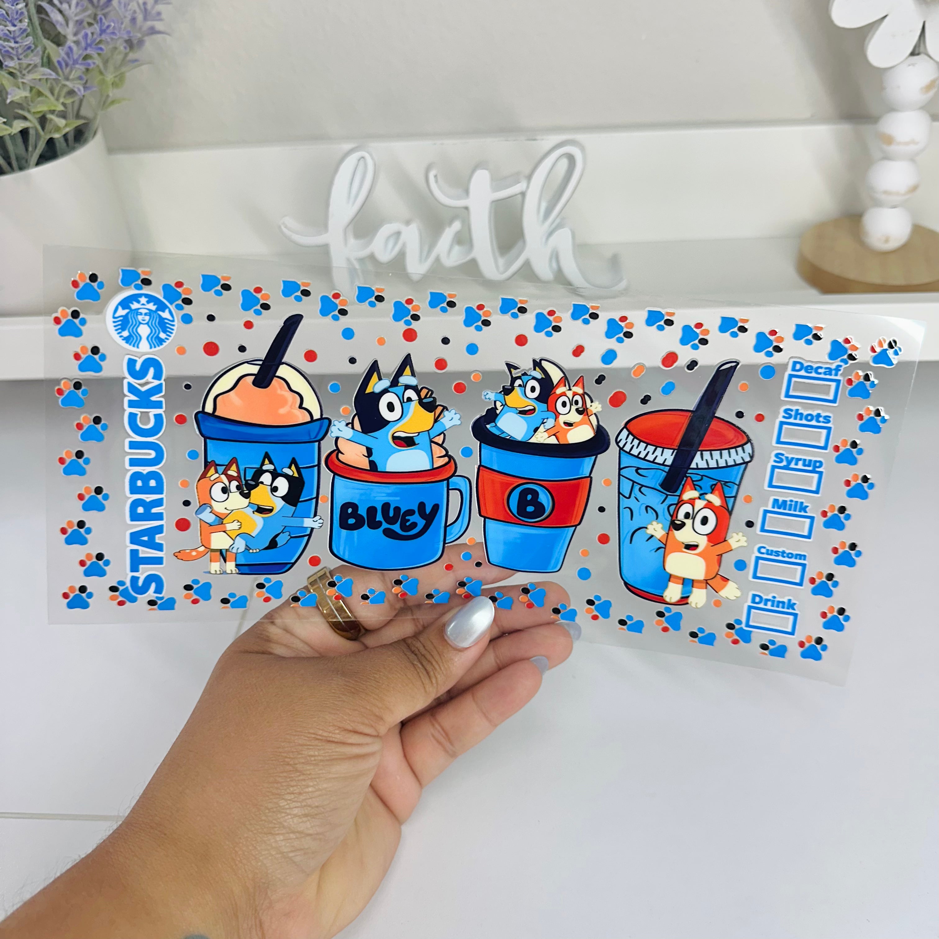 Coffee Blue | UV DTF