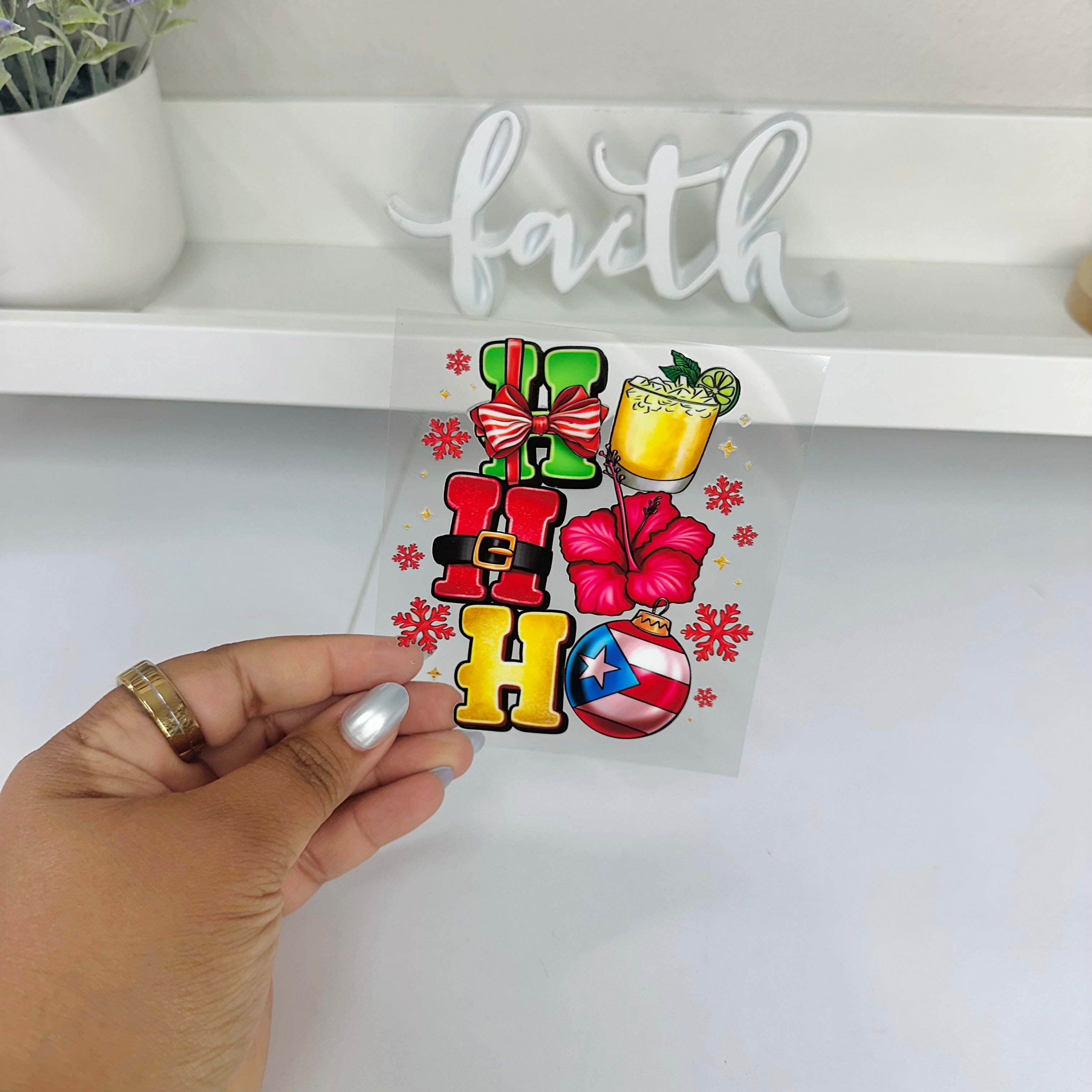 HOHOHO Puerto Rico | UV DTF Decal