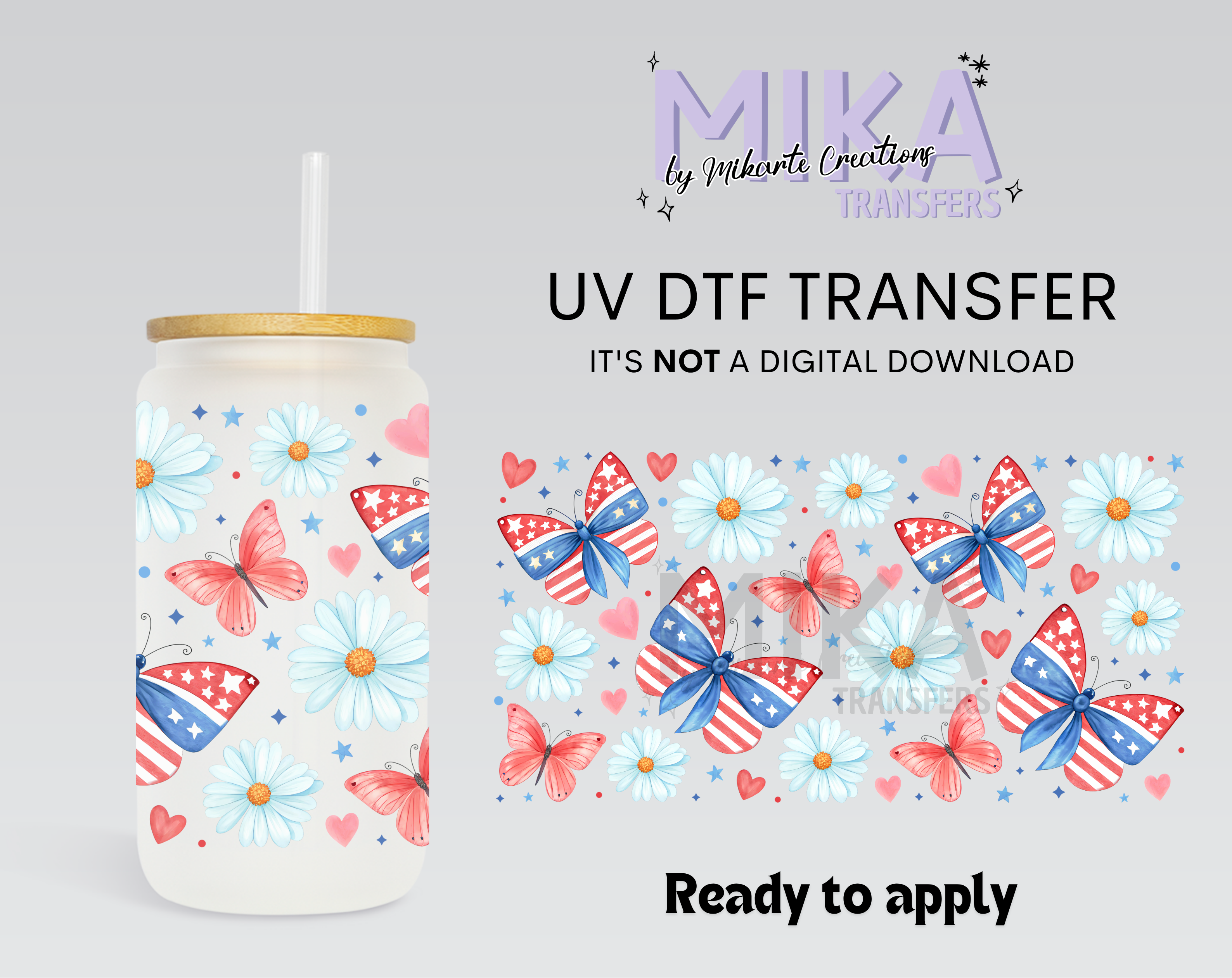 4th Butterfly Daisy | UV DTF