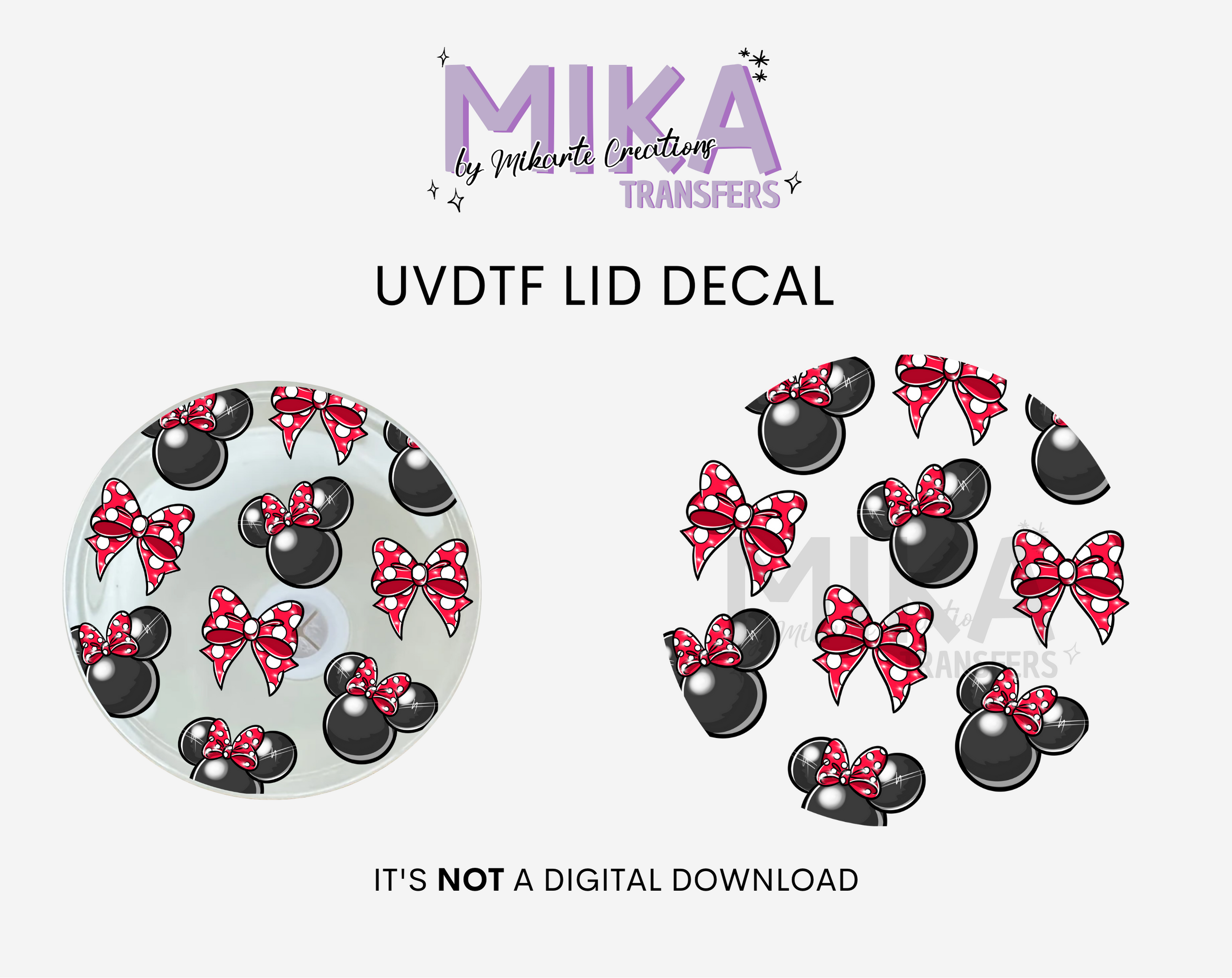 Mouse Coquette | UVDTF Lid Decal