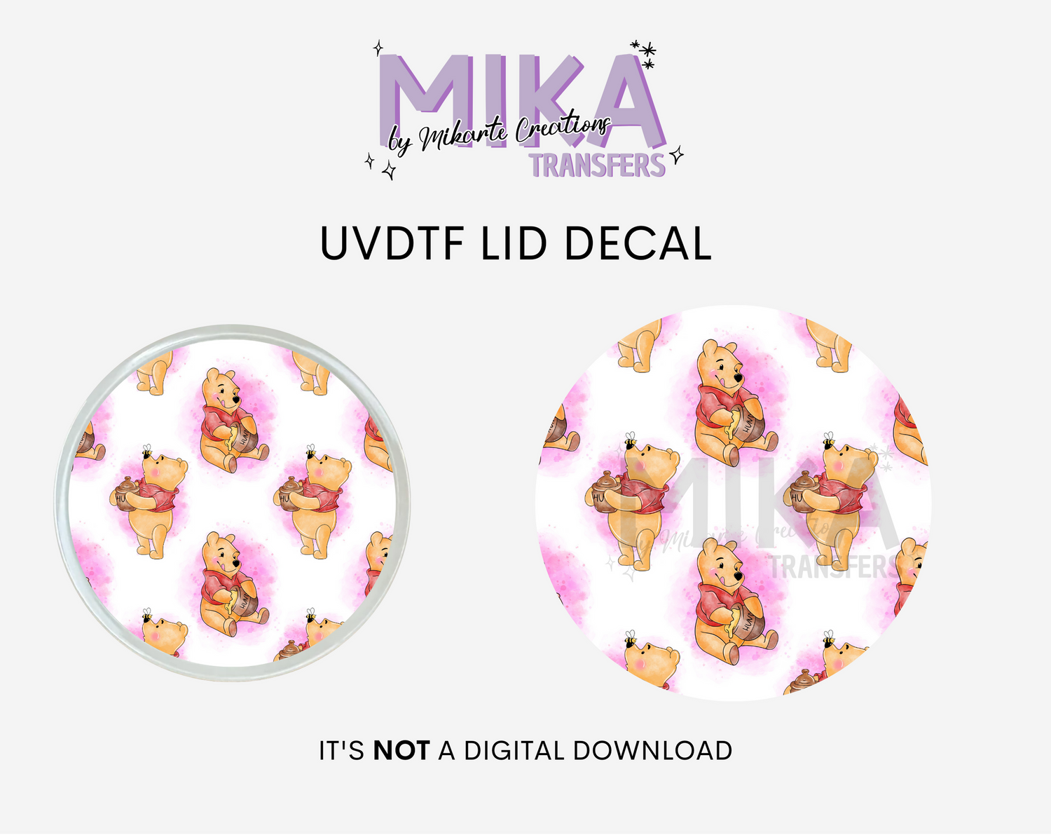 Bear | UVDTF Lid Decal