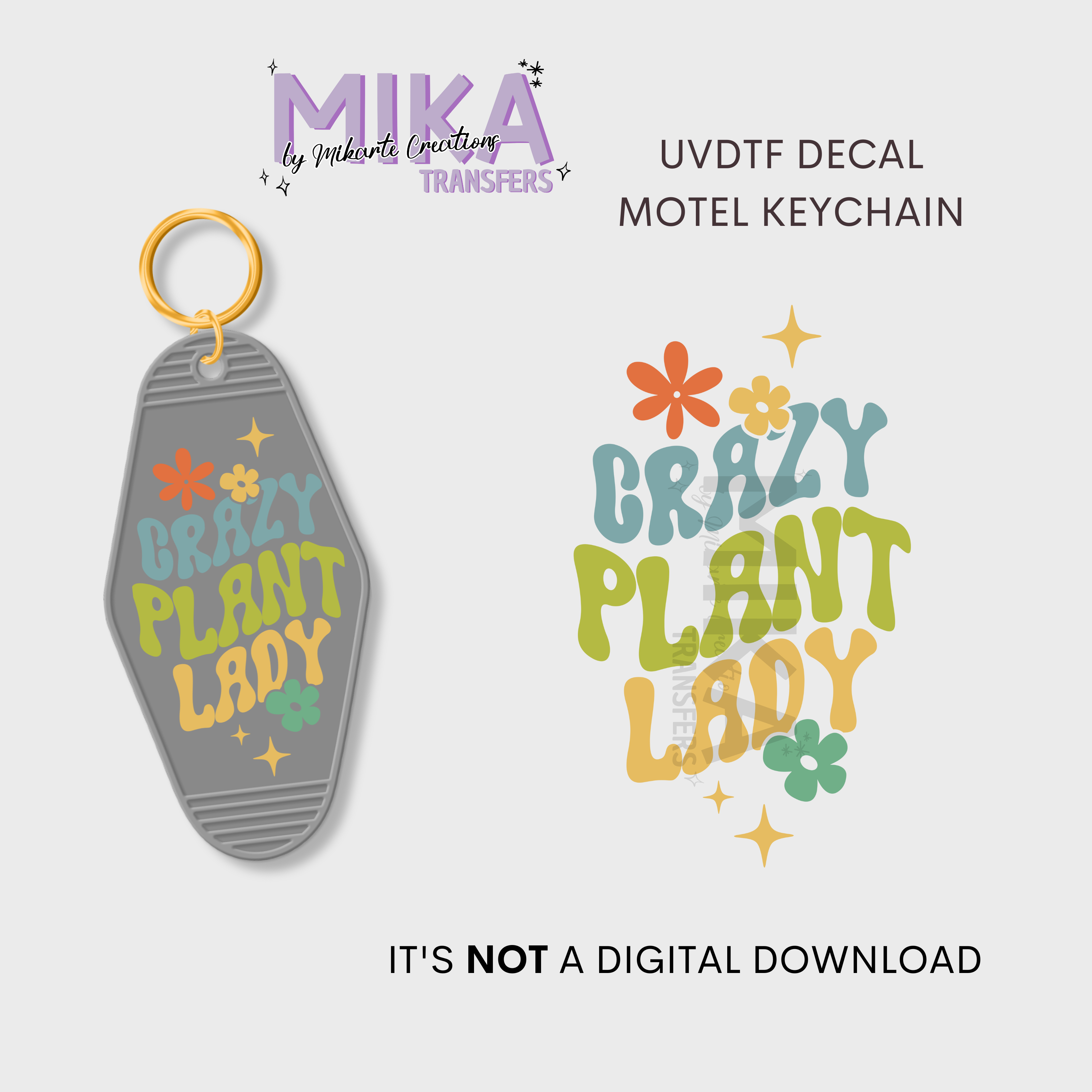 Crazy Plant Lady | UV DTF Decal