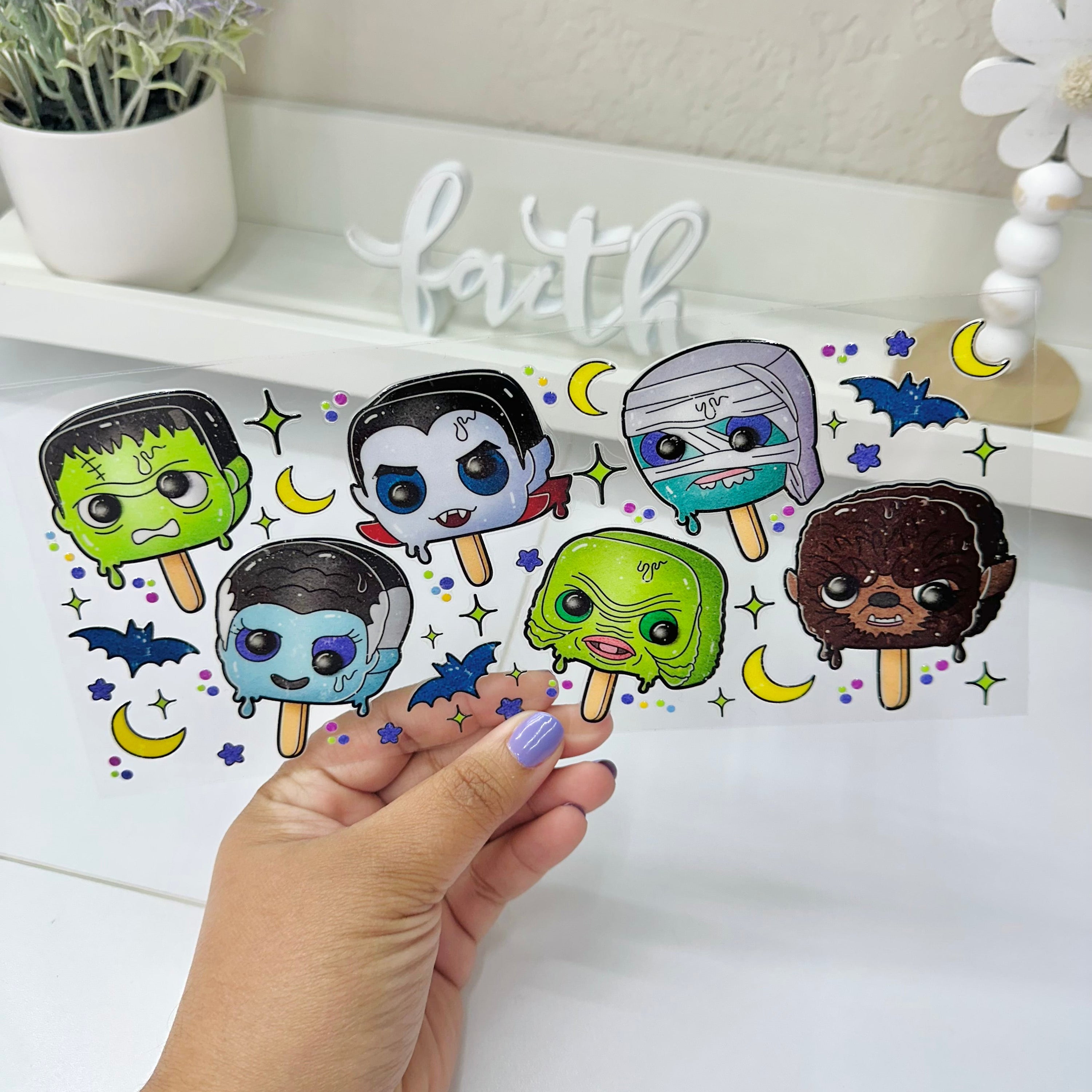 Monsters popsicle | UV DTF