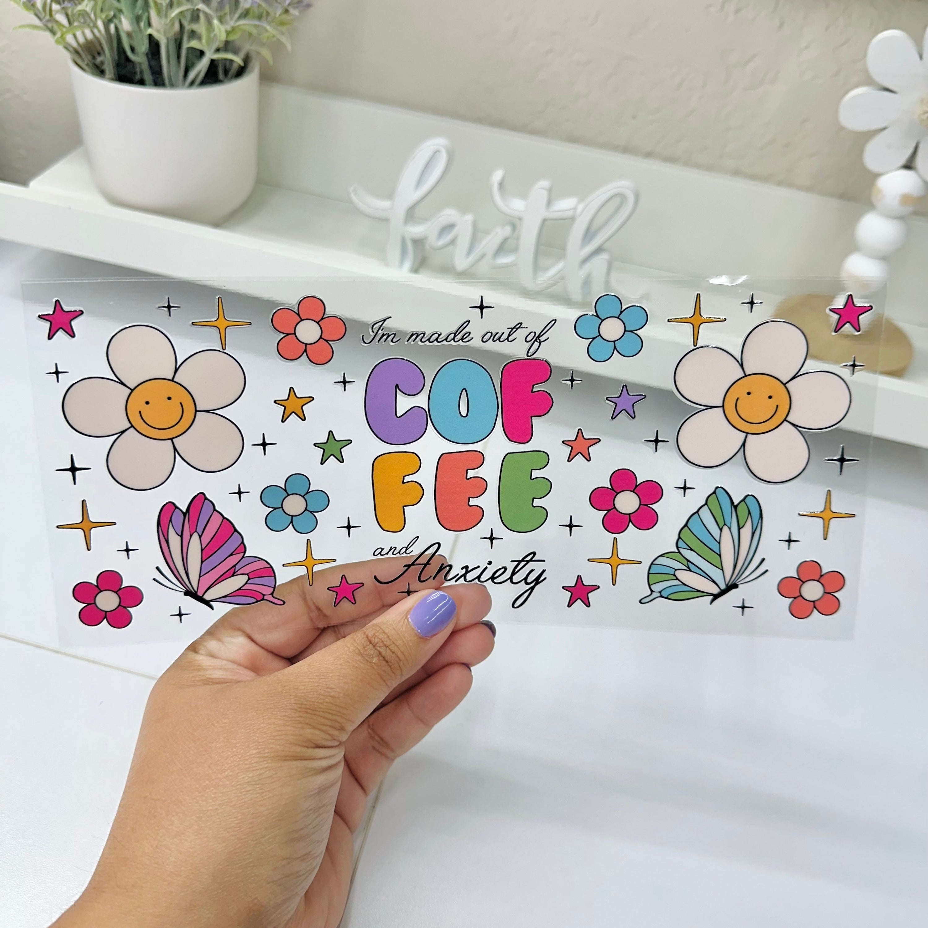 Coffee Anxiety | UV DTF Wrap