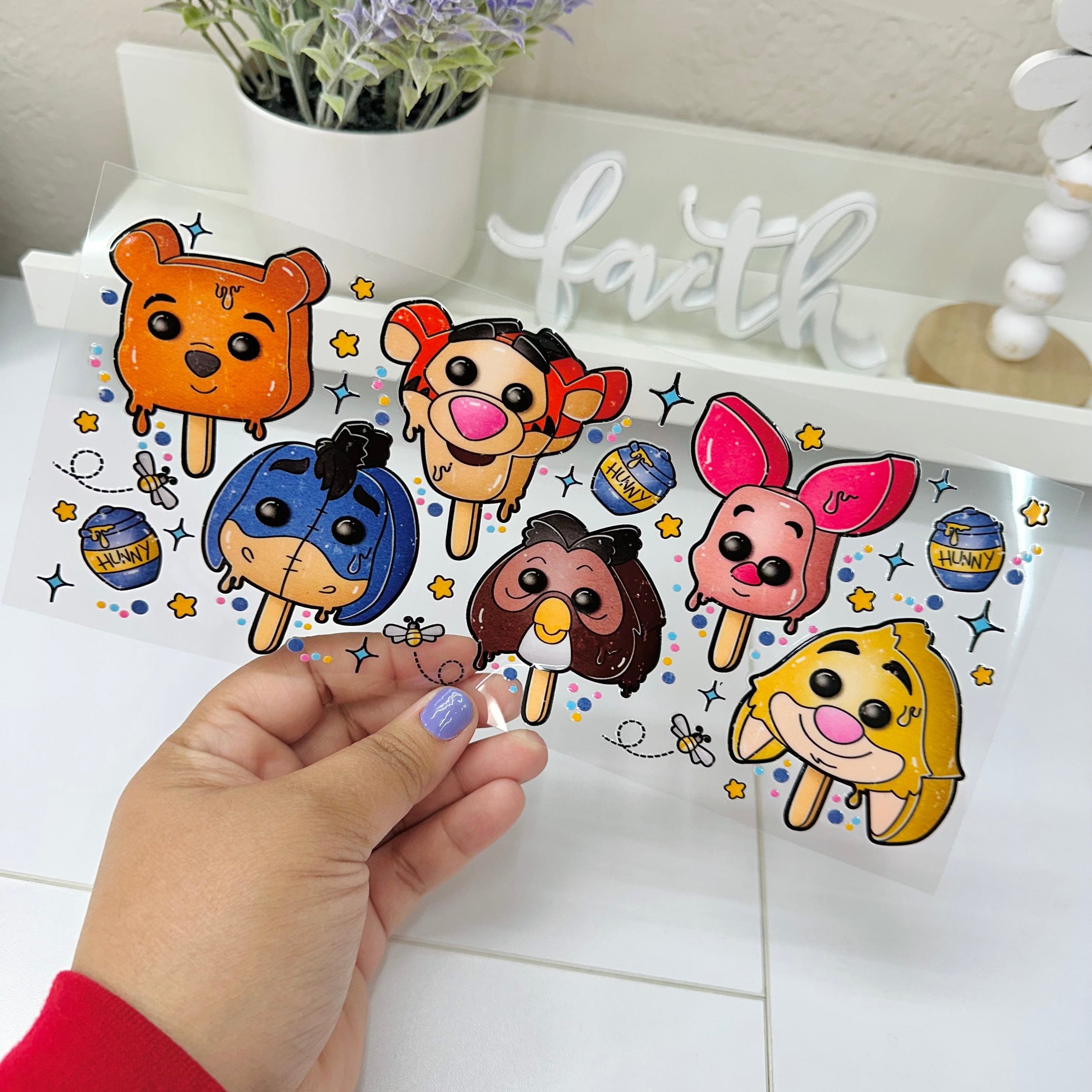 Bear & Friend popsicle | UV DTF