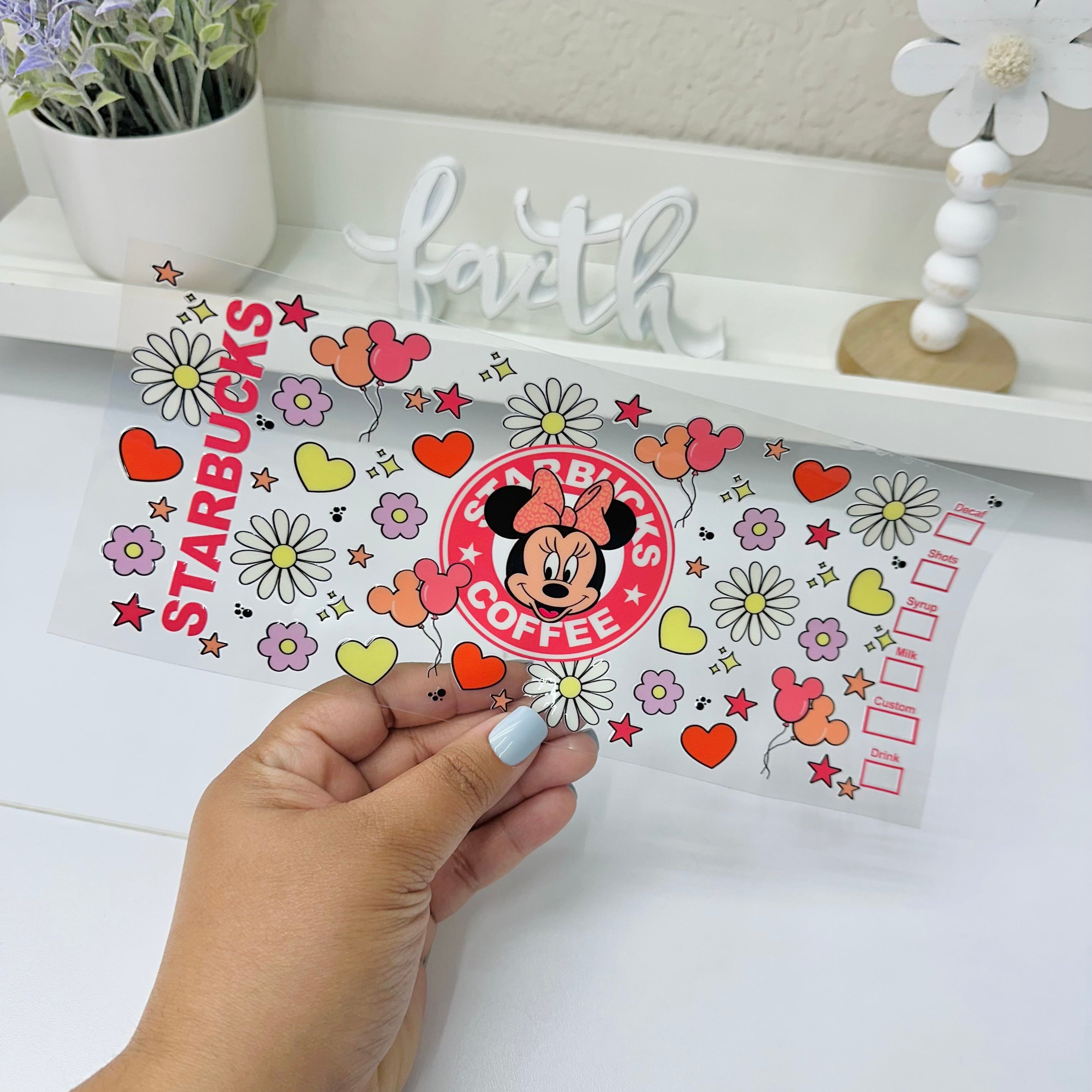 Girl Mouse Coffee | UV DTF