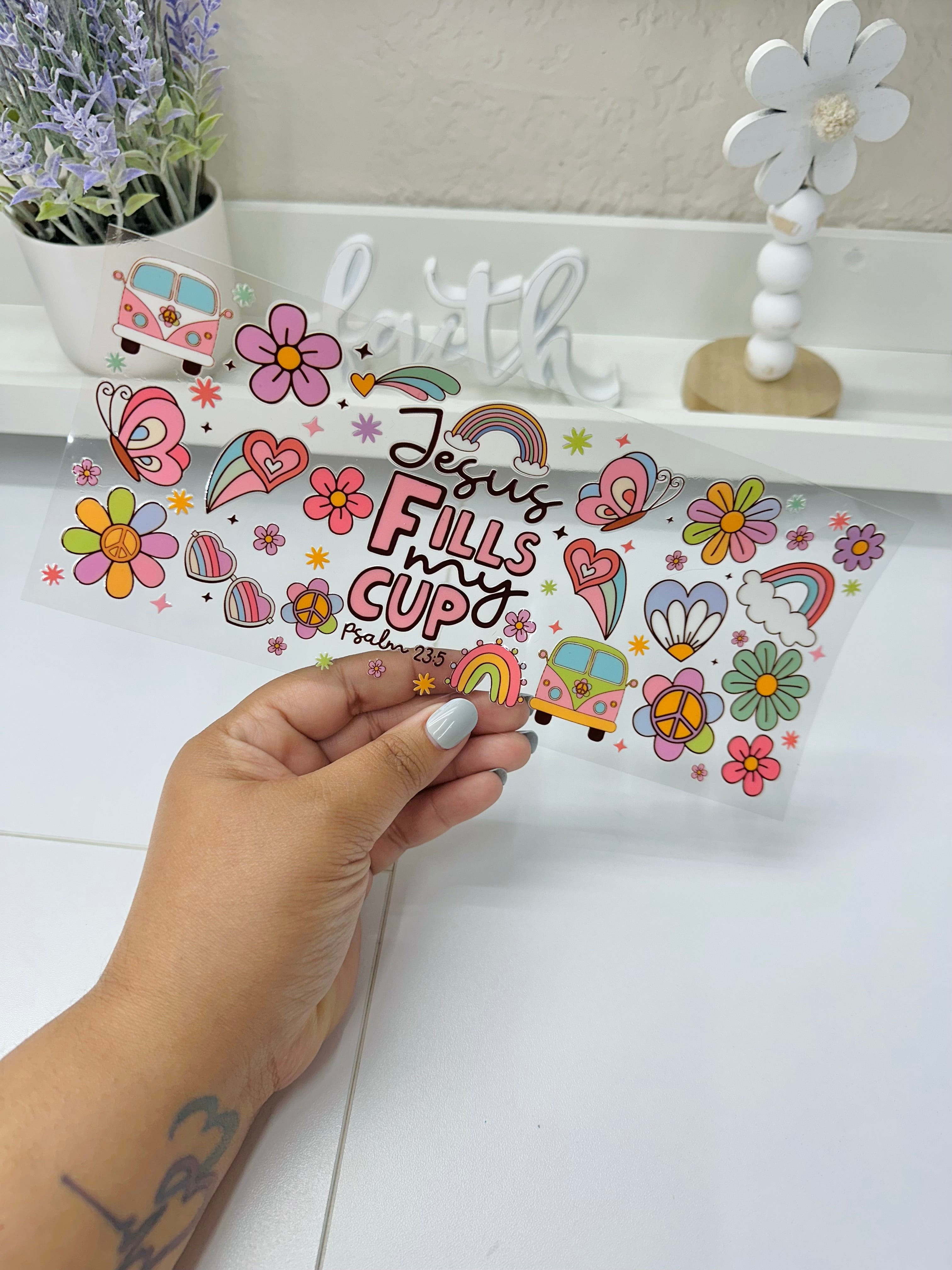 Jesus fills my cup | UV DTF Wrap