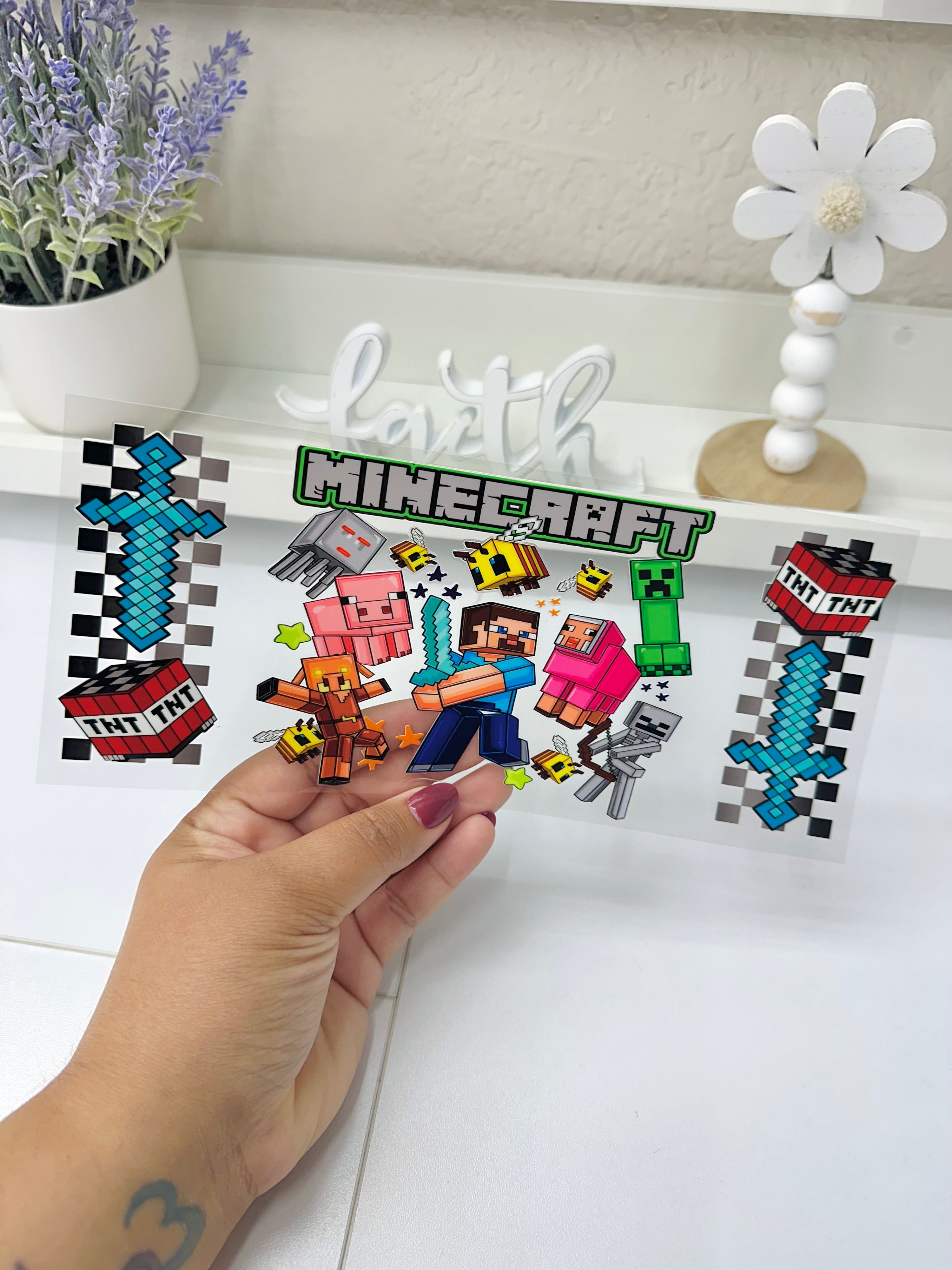 Minecraft Steve Verde | UV DTF