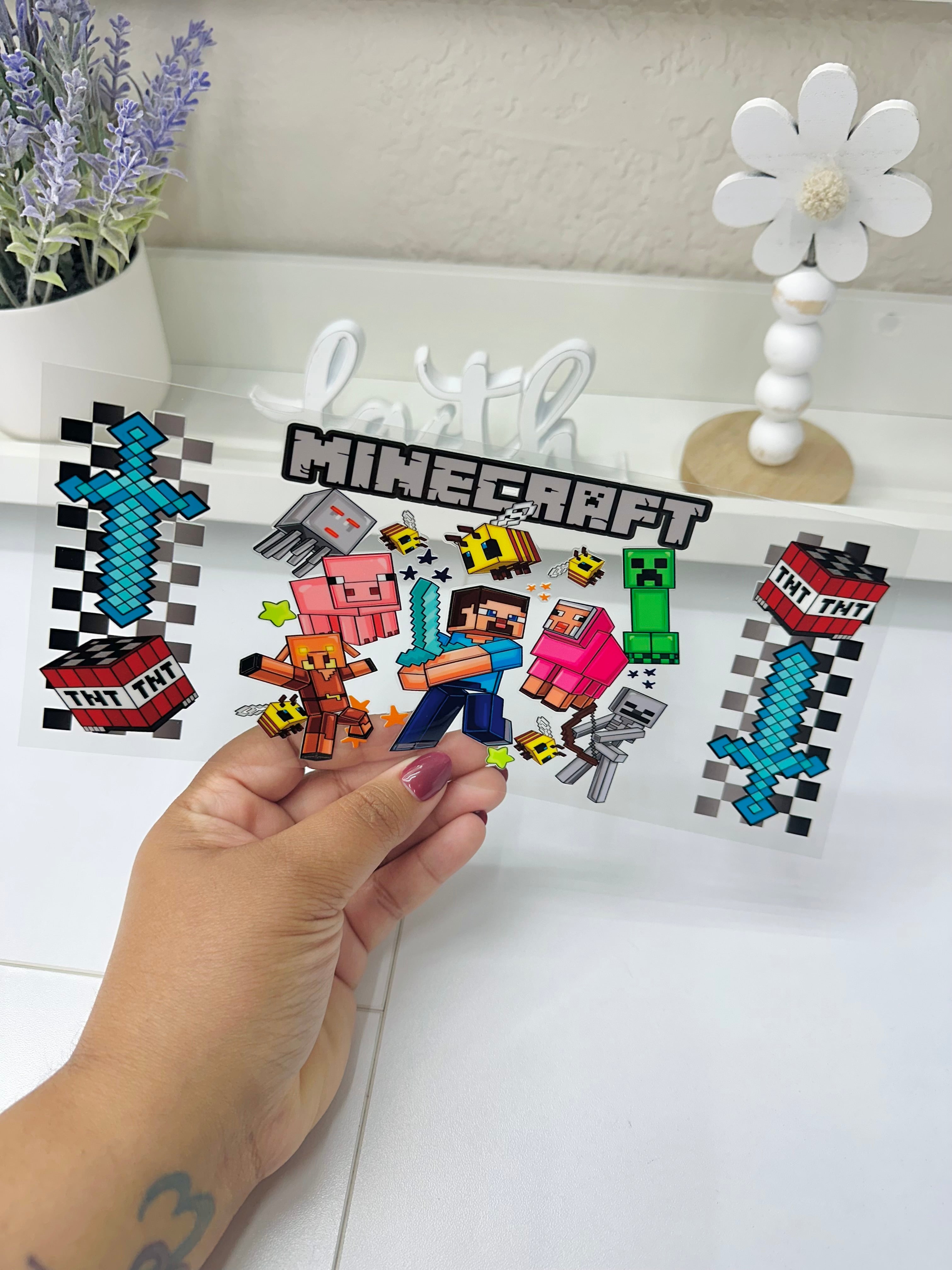 Minecraft Steve Black | UV DTF