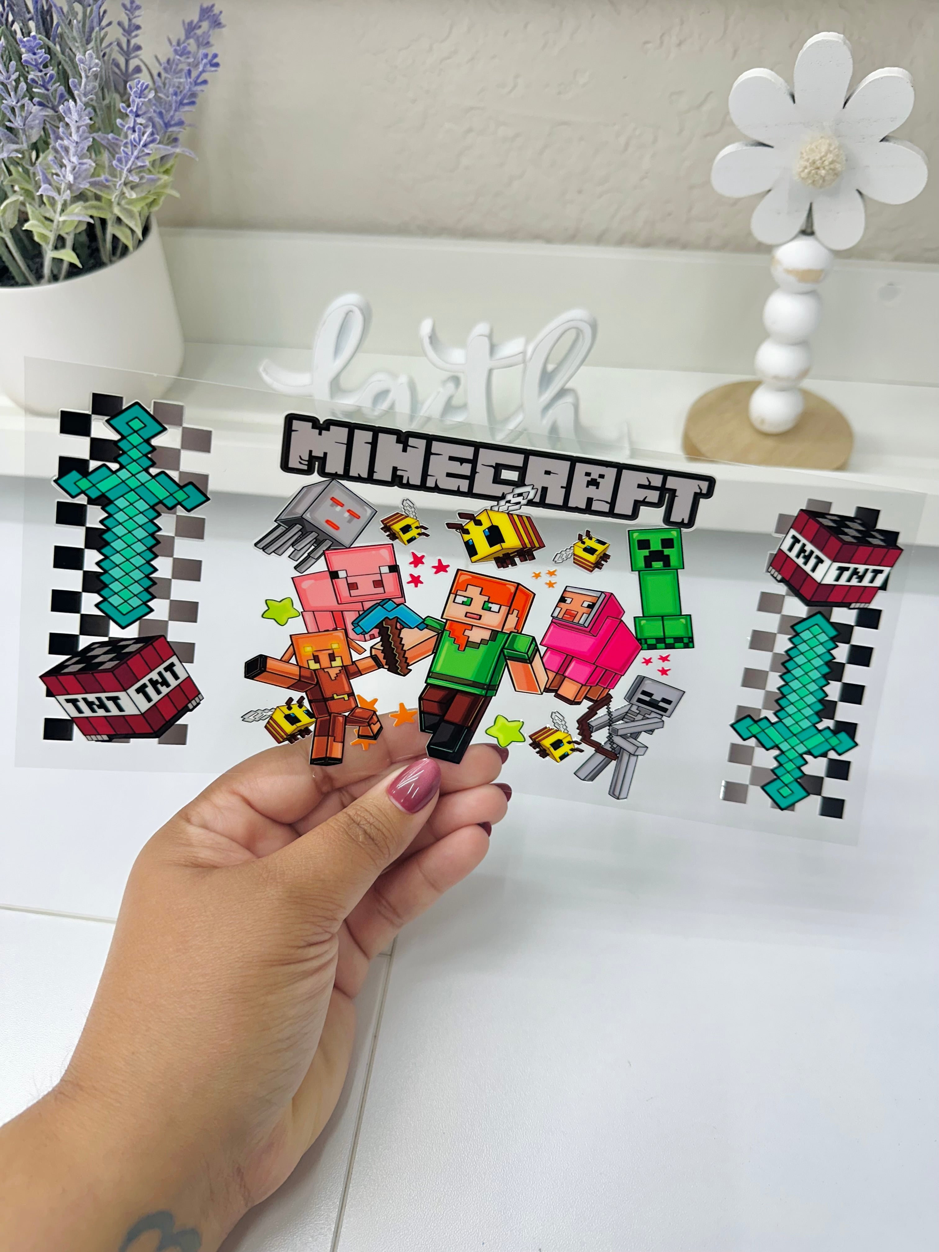 Minecraft Alex Black | UV DTF