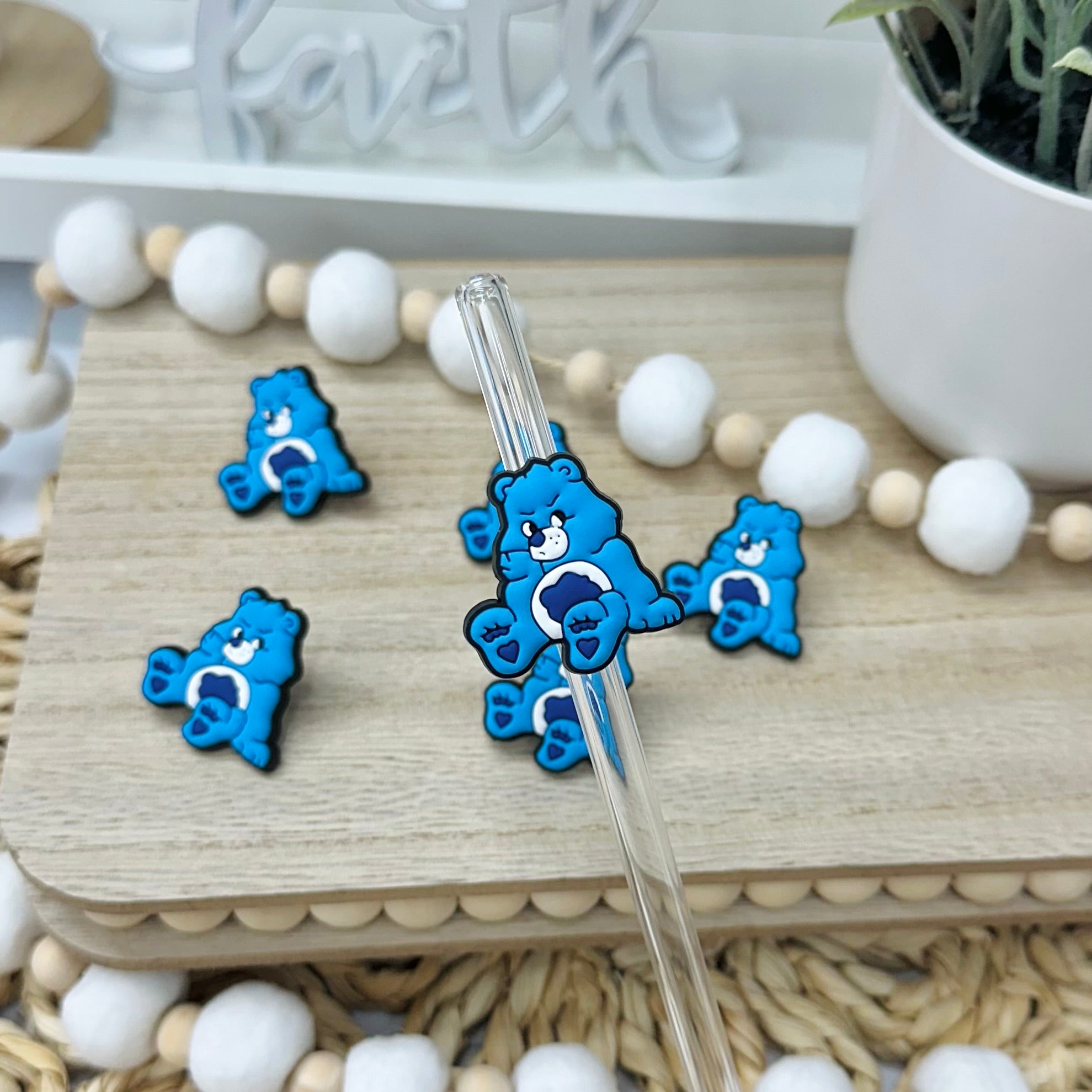 Bear Blue | Straw Charms