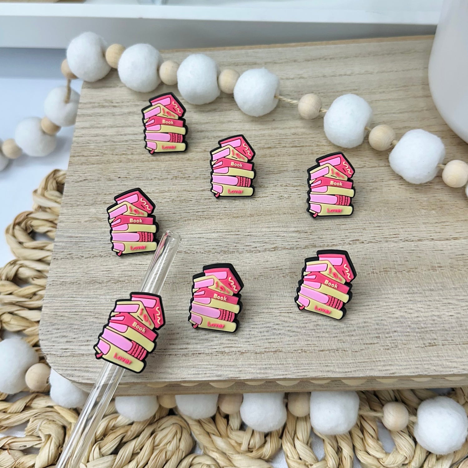 Book Lover | Straw Charms