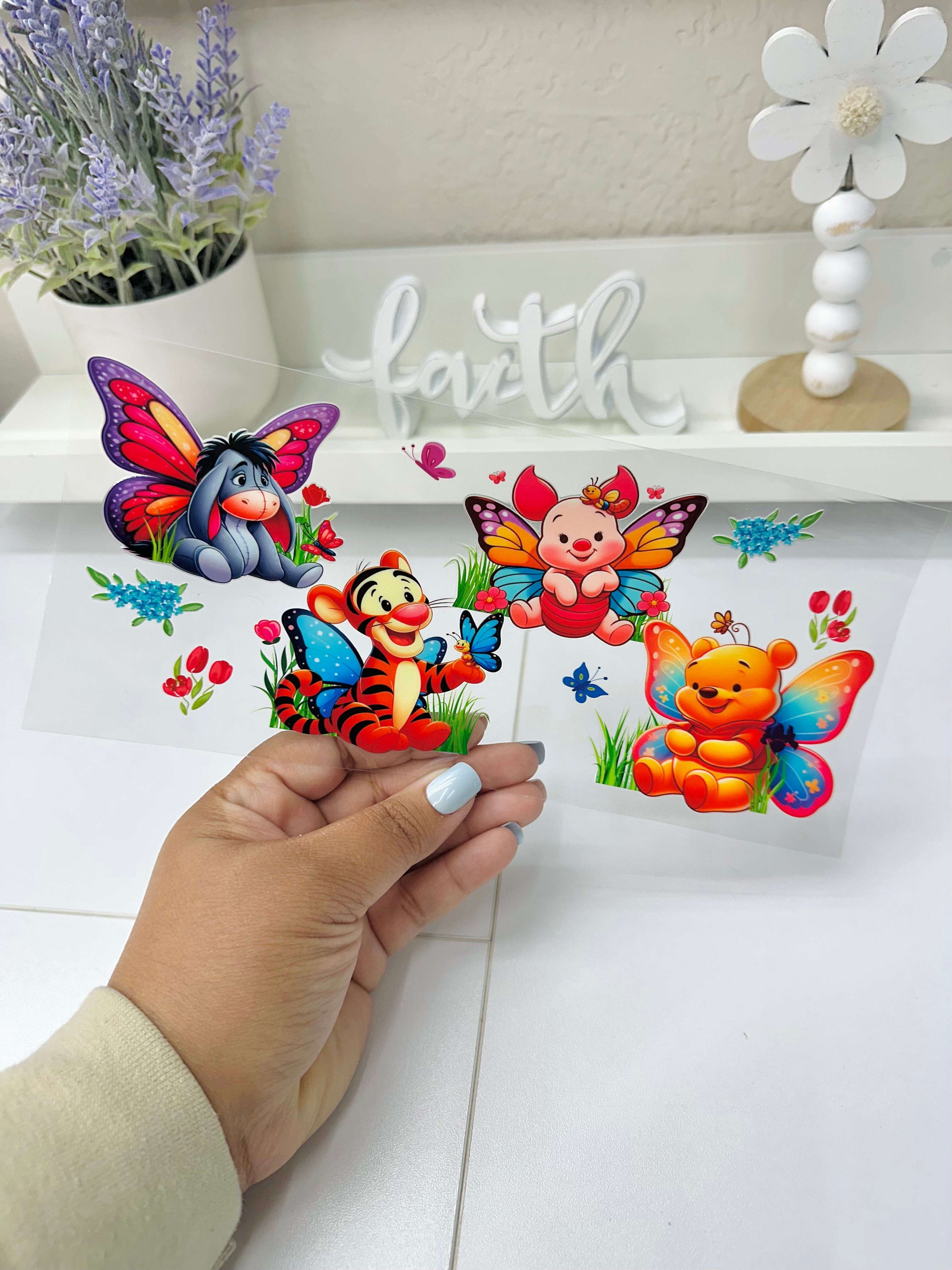 Butterfly Catoon | UV DTF Wrap