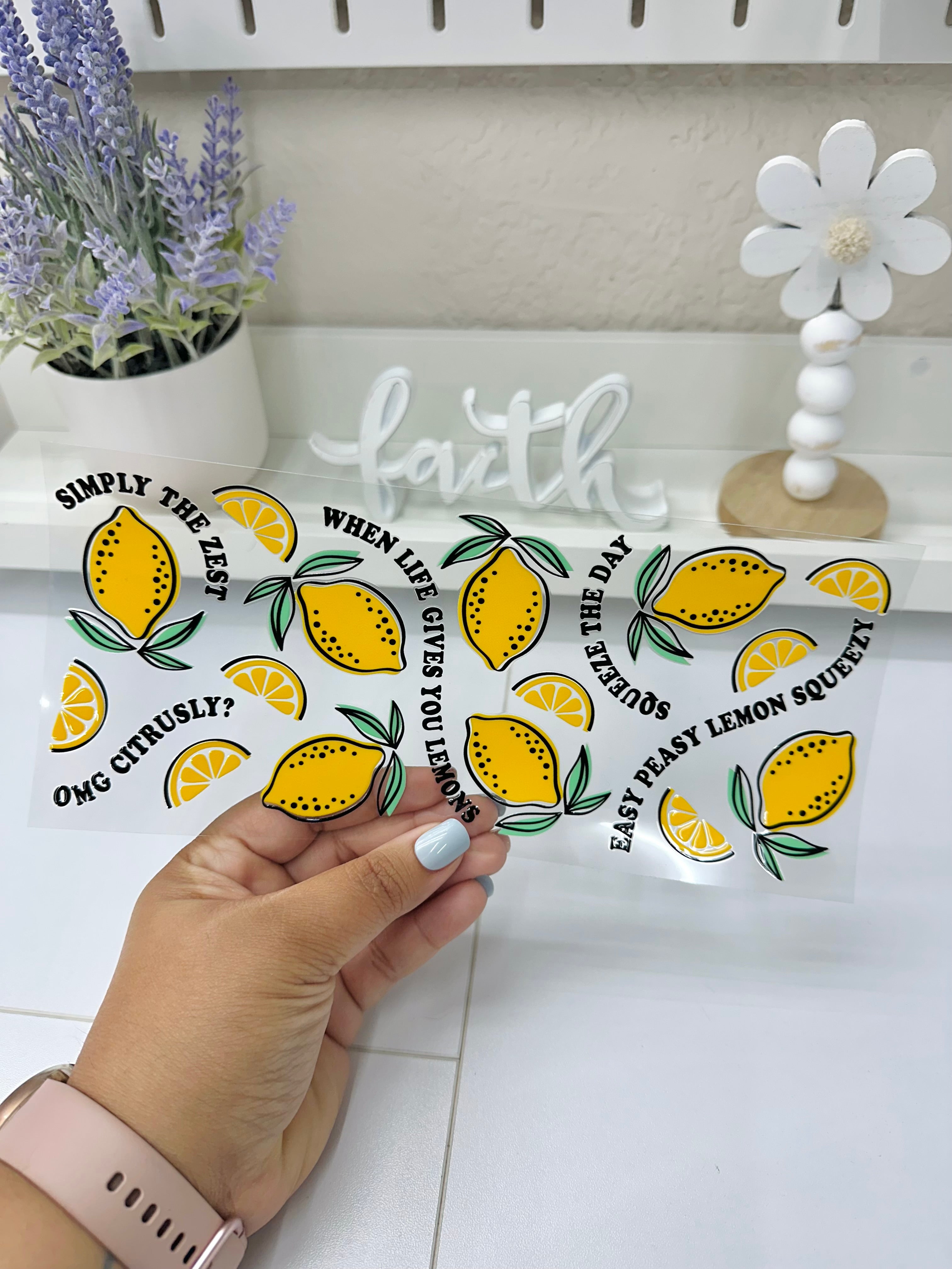 Lemon Squeezy | UV DTF Wrap