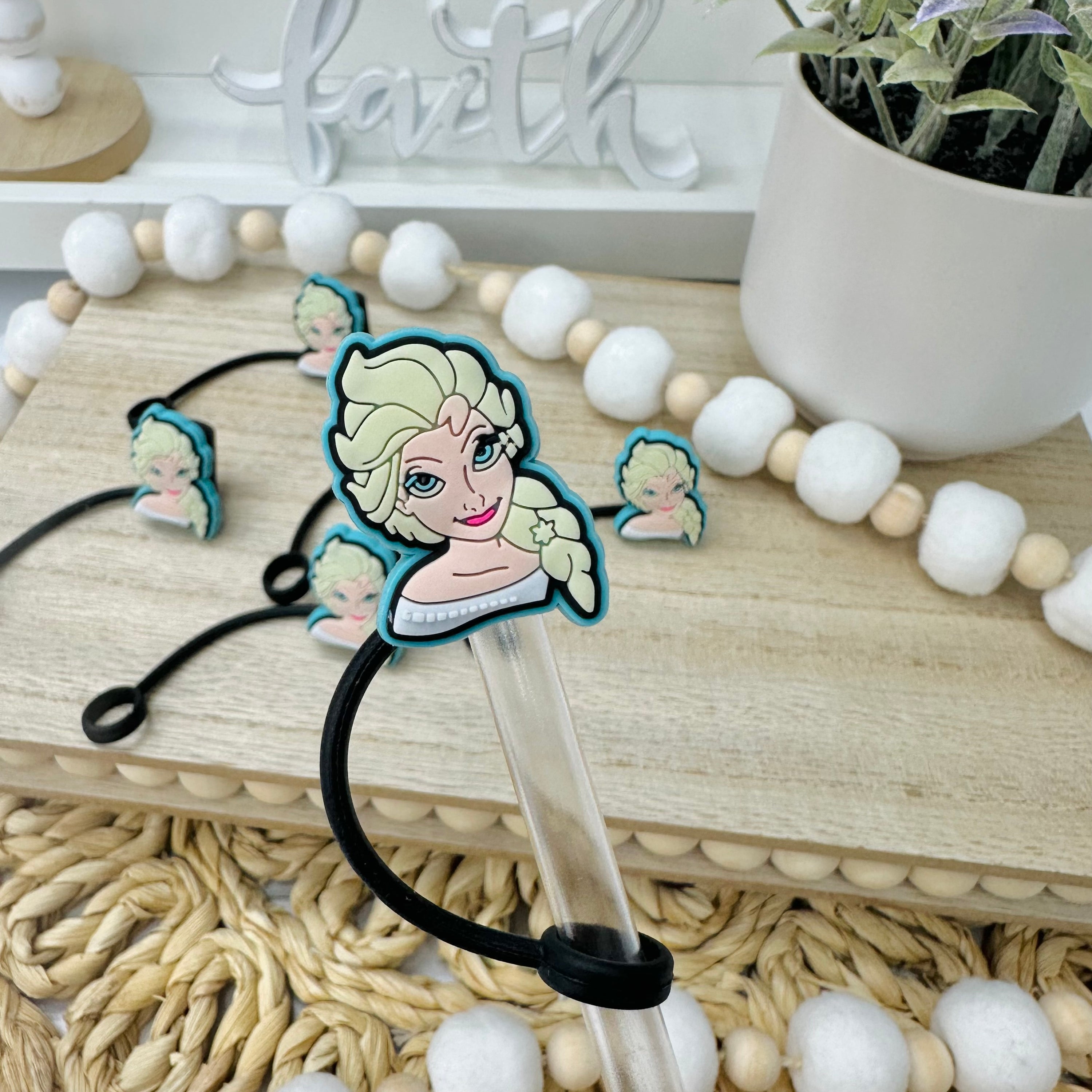 Princesa de hielo | Cubierta para popote