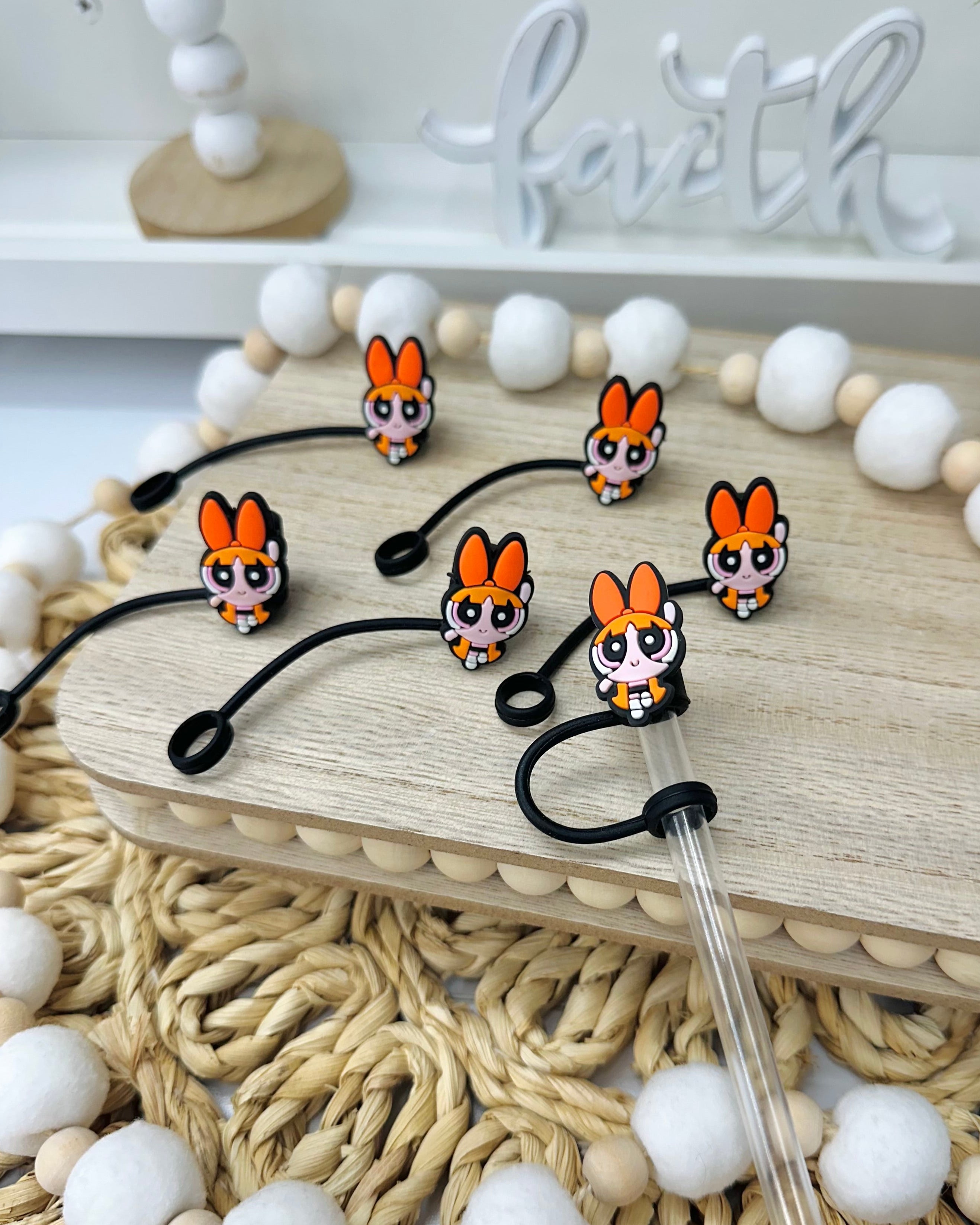 Orange Girl | Straw Topper