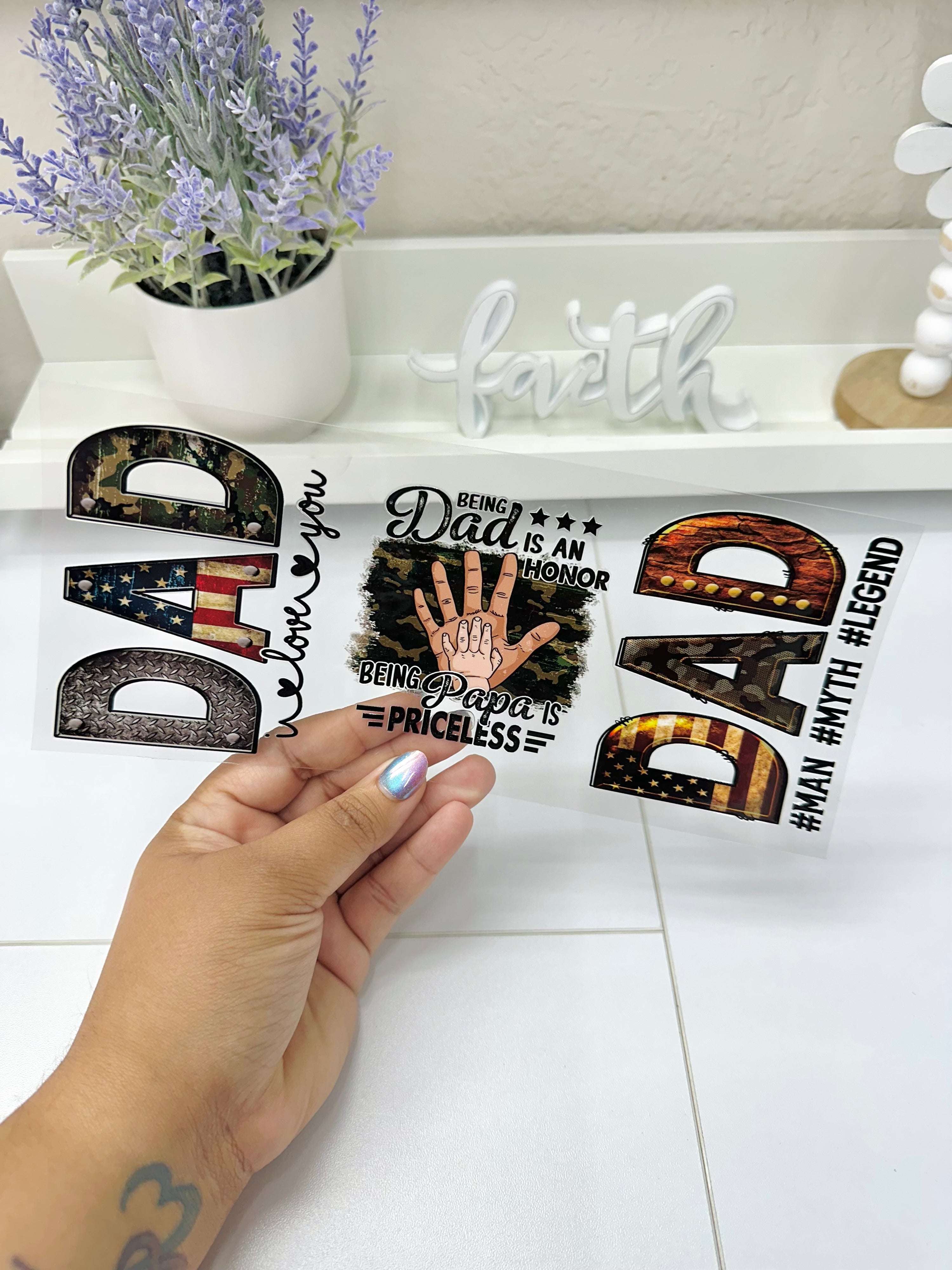 Dad I Love You | UV DTF Wrap