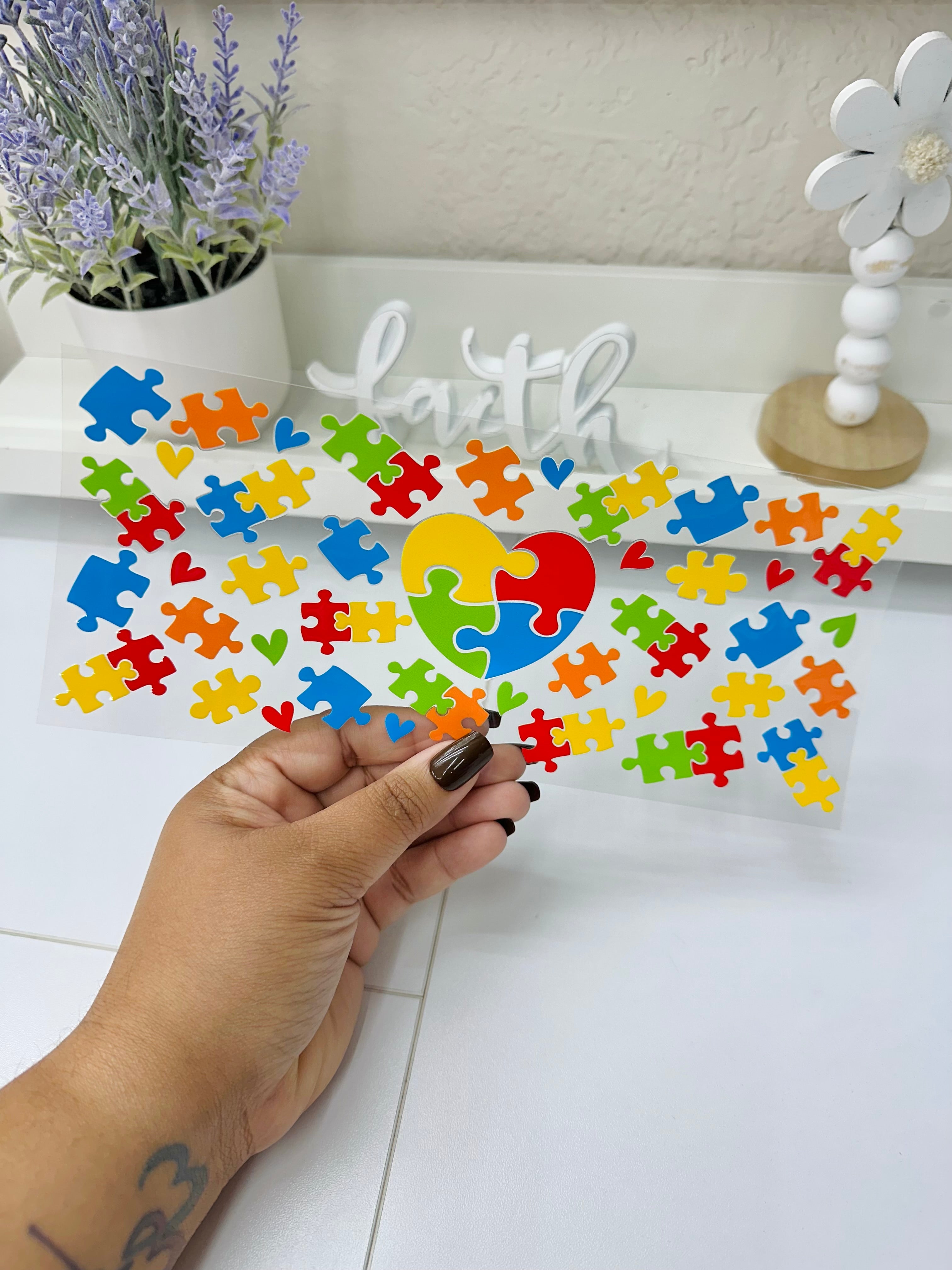 Autism UV DTF Wrap