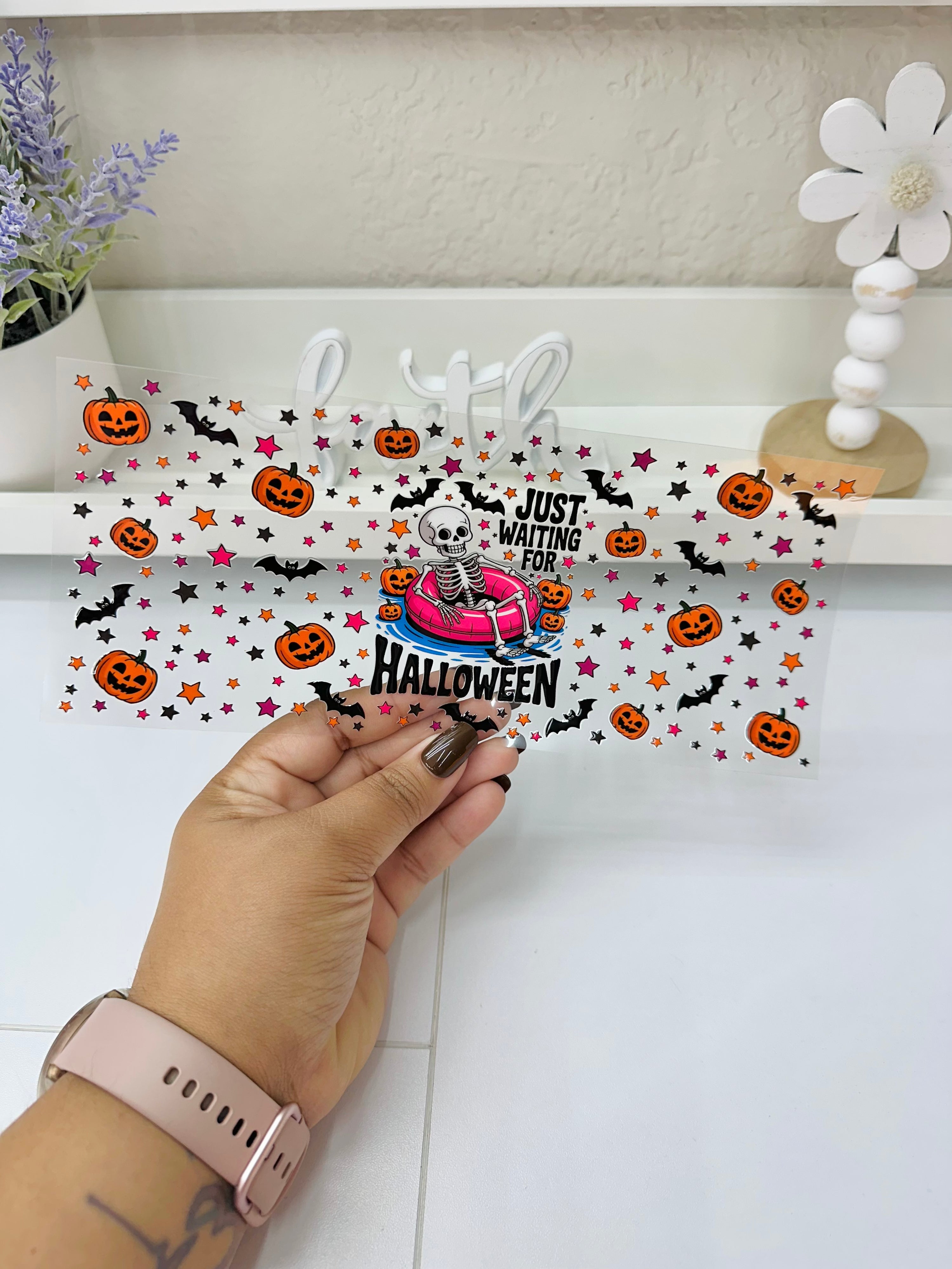 Solo esperando Halloween | UV DTF