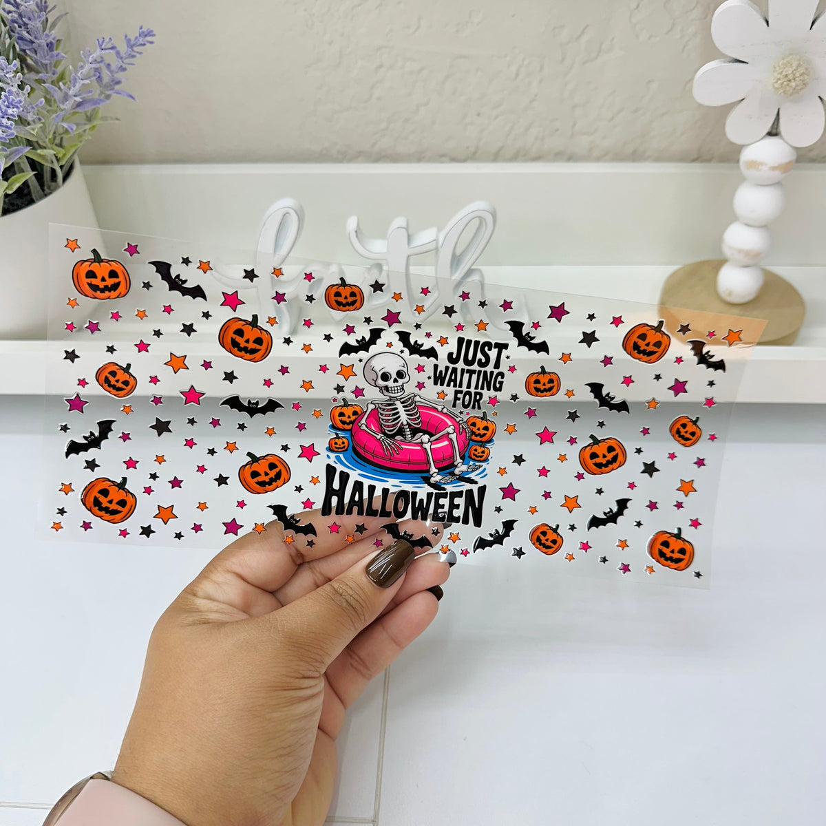 Solo esperando Halloween | UV DTF