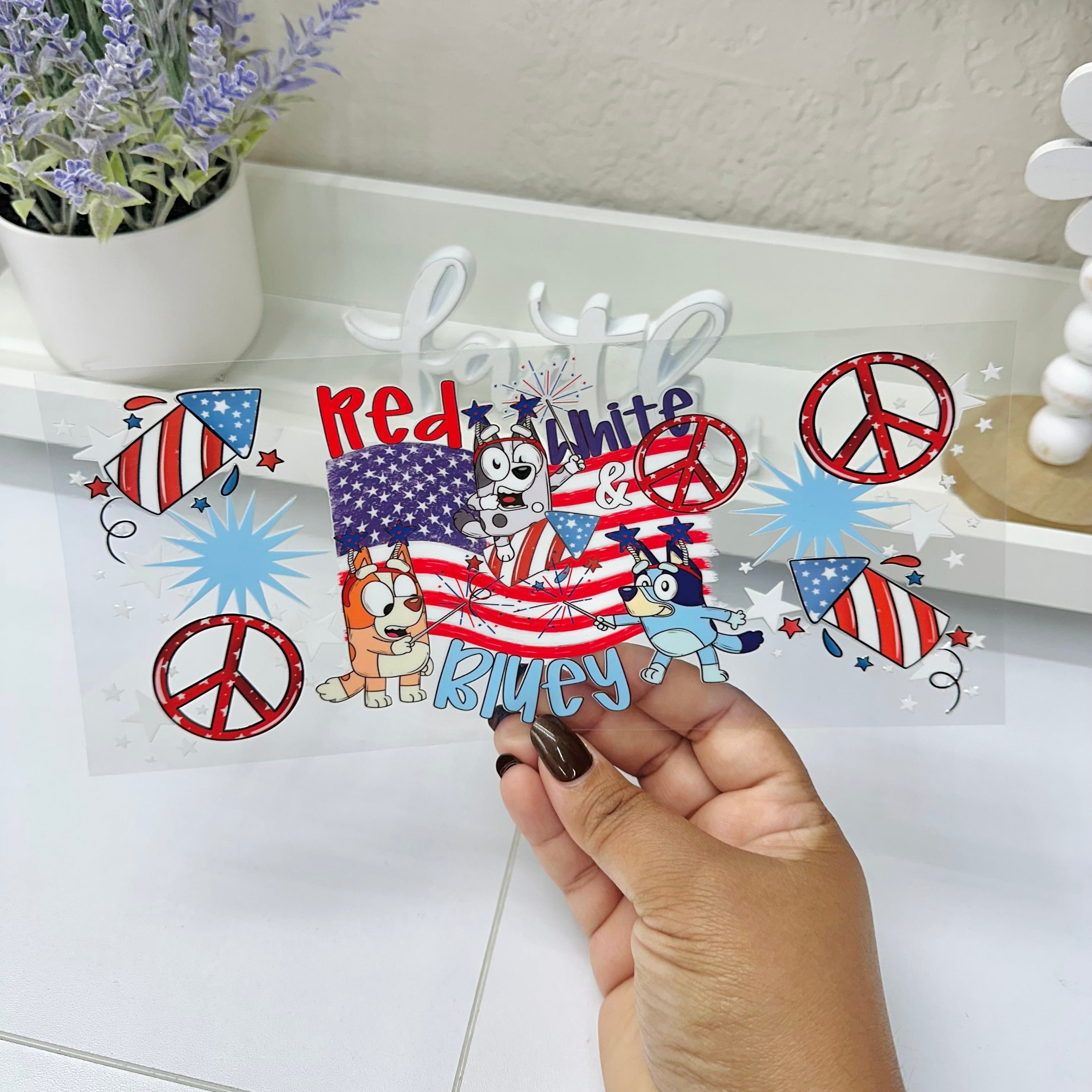 Red white and Blue | UV DTF