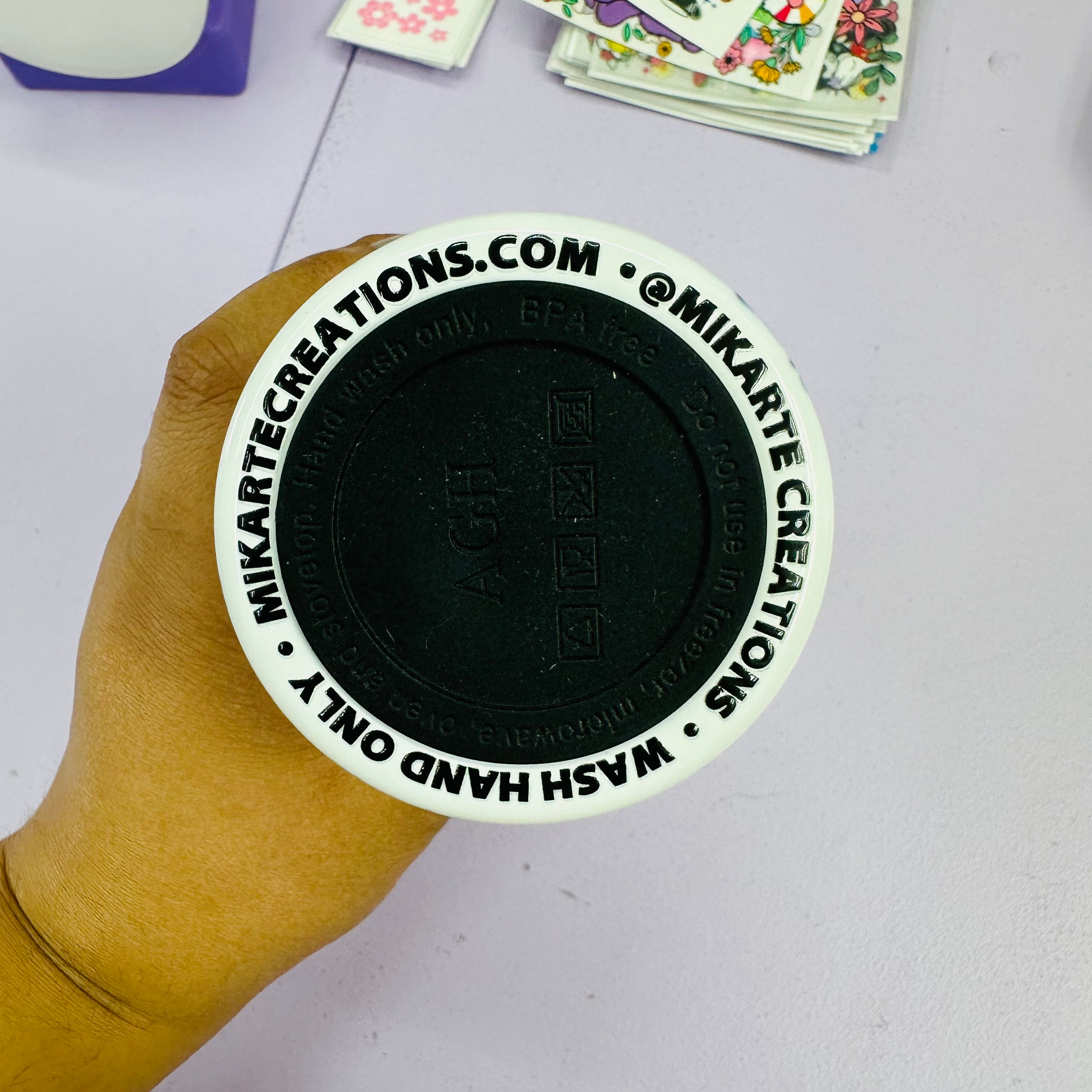Tumbler Care Decal UV DTF