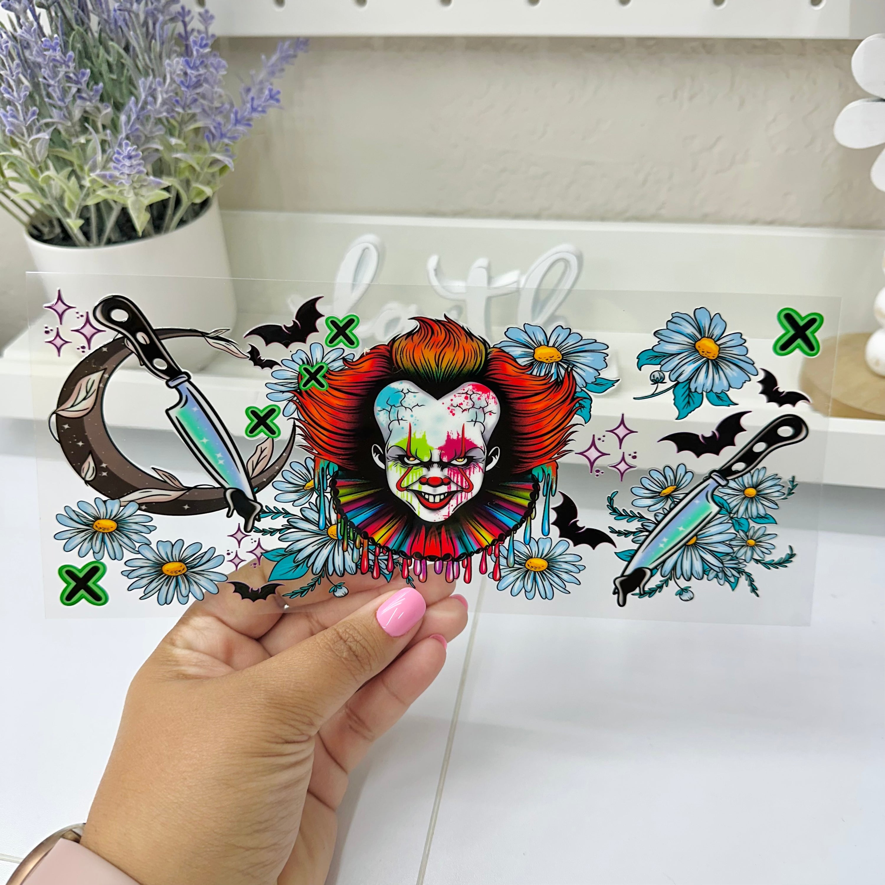Horror Floral P | UV DTF