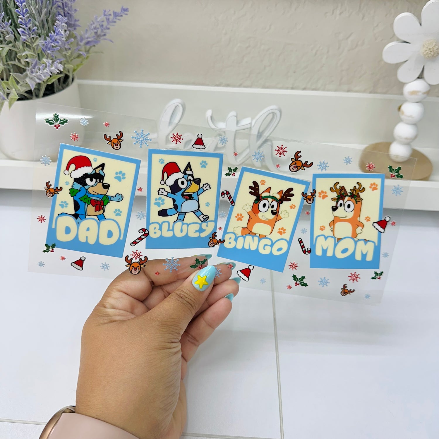 Christmas Cute Dogs | UV DTF Wrap