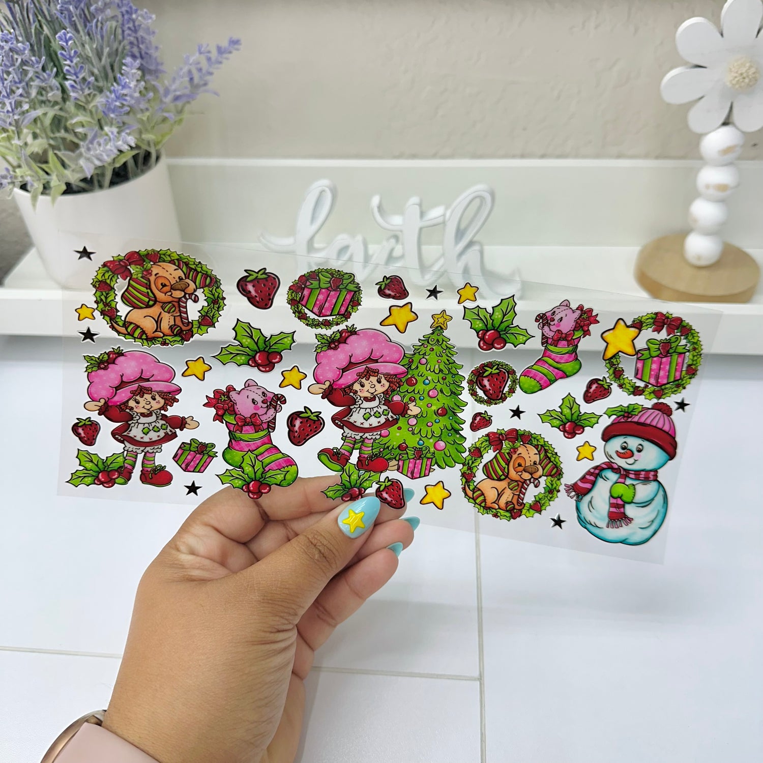 Berry Christmas | UV DTF Wrap