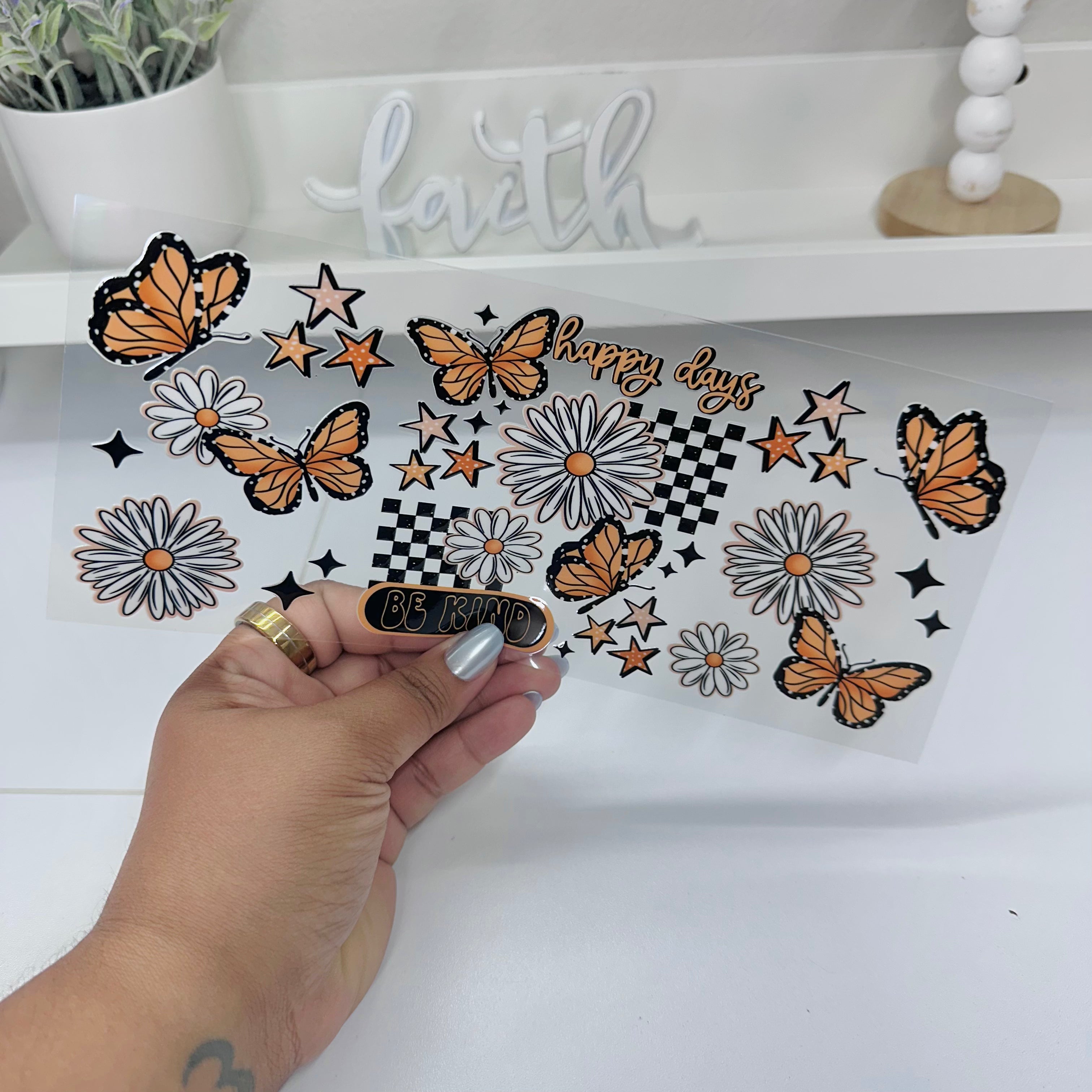 Happy Days Daisys | UV DTF