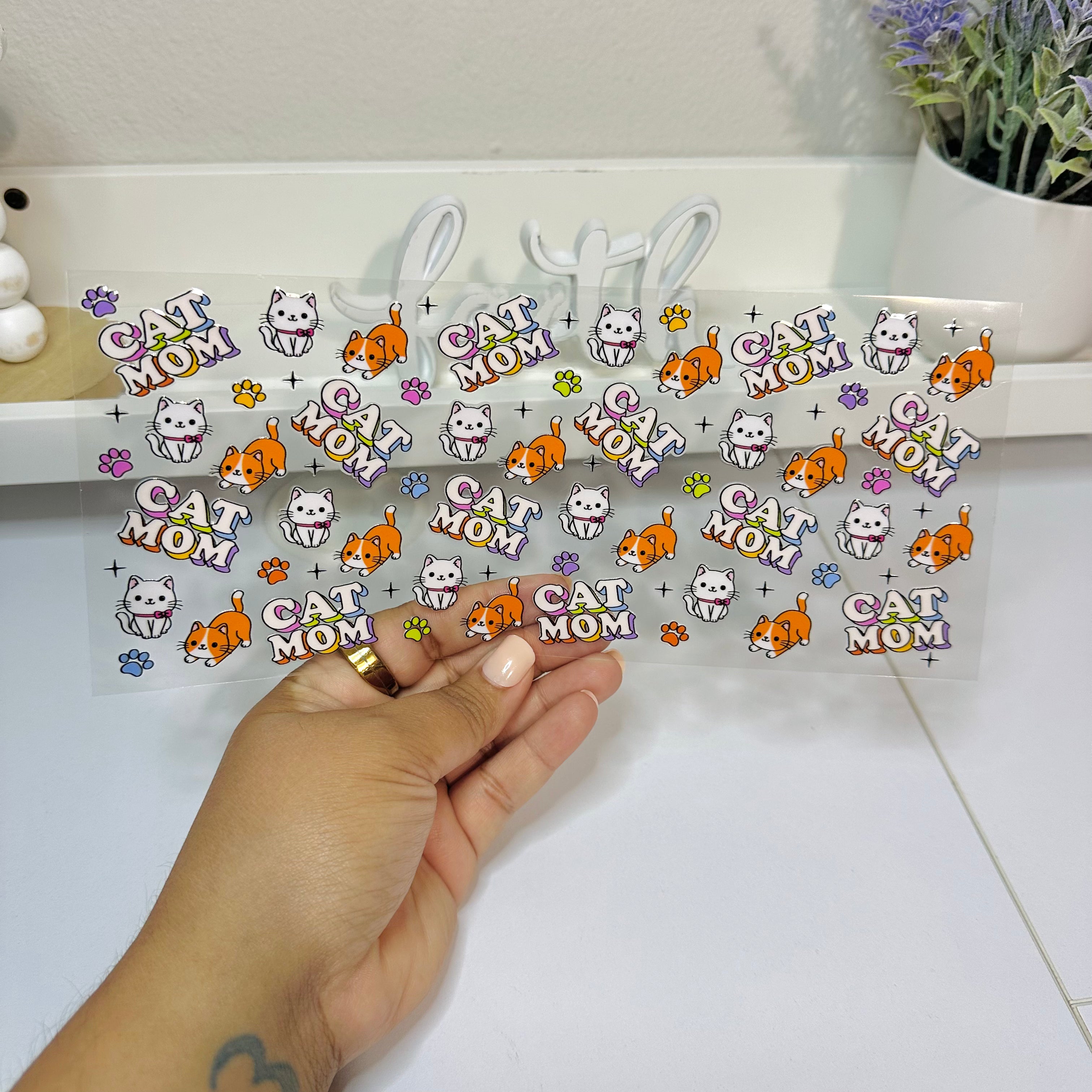Cat Mom | UV DTF Wrap
