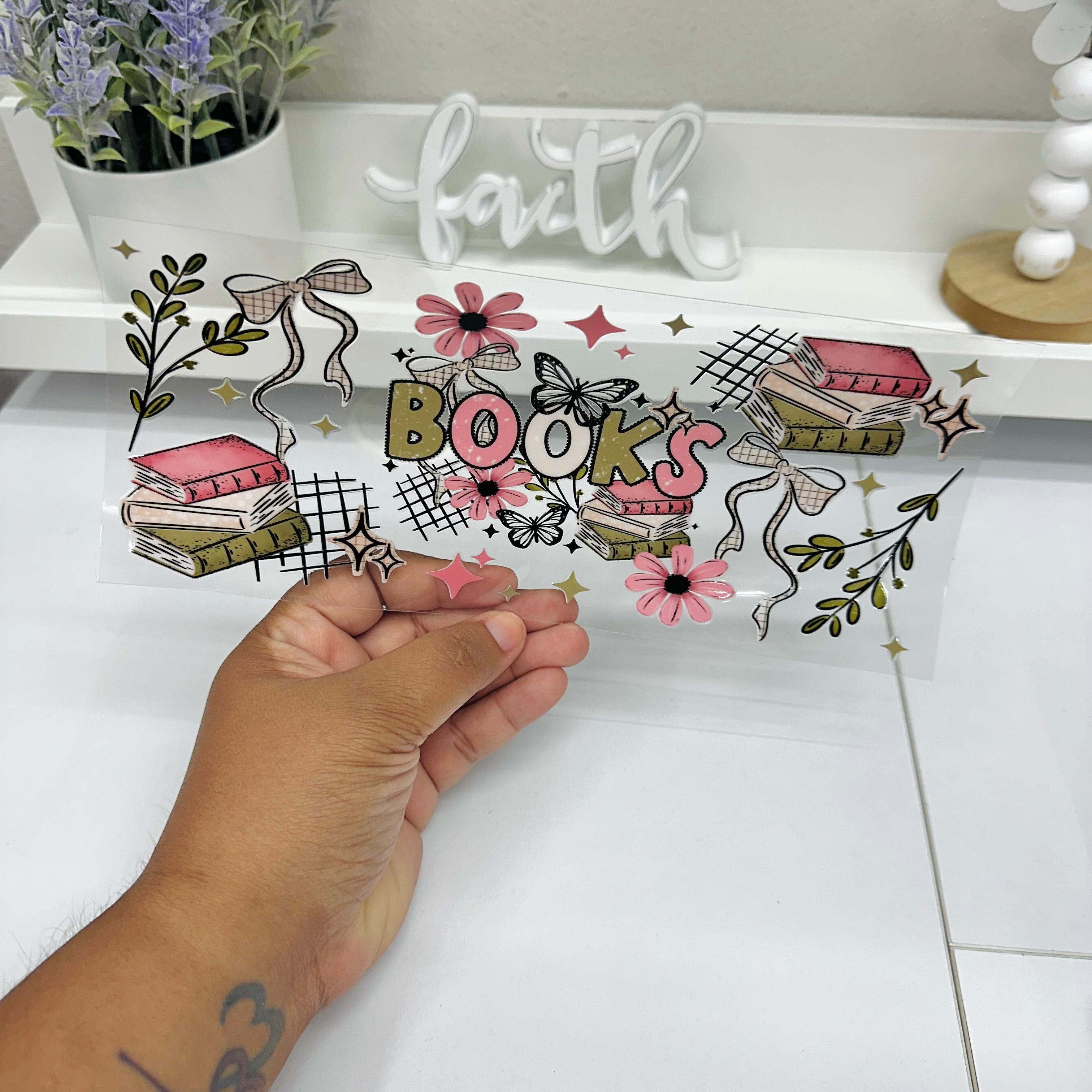 Libros Rosas y Verdes | UV DTF