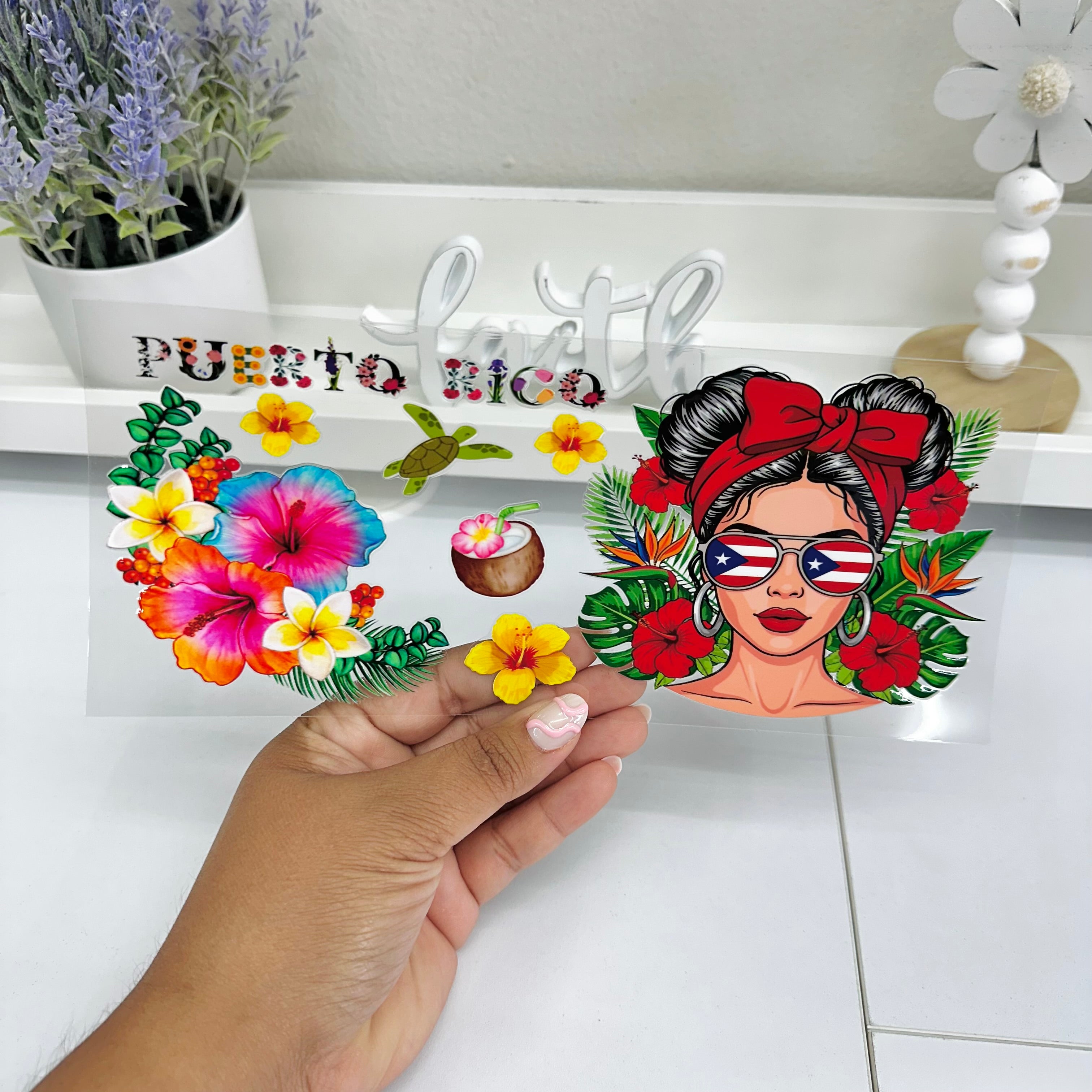 Puerto Rico Lady | UV DTF