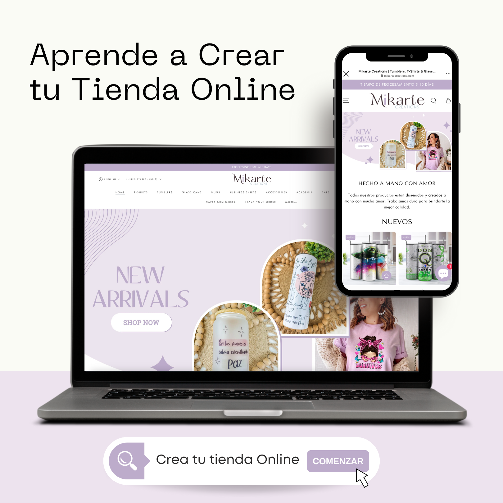 Aprende a crear tu Tienda Online