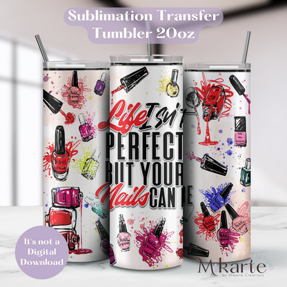 Nail Tech - Tumbler Sublimation Transfer