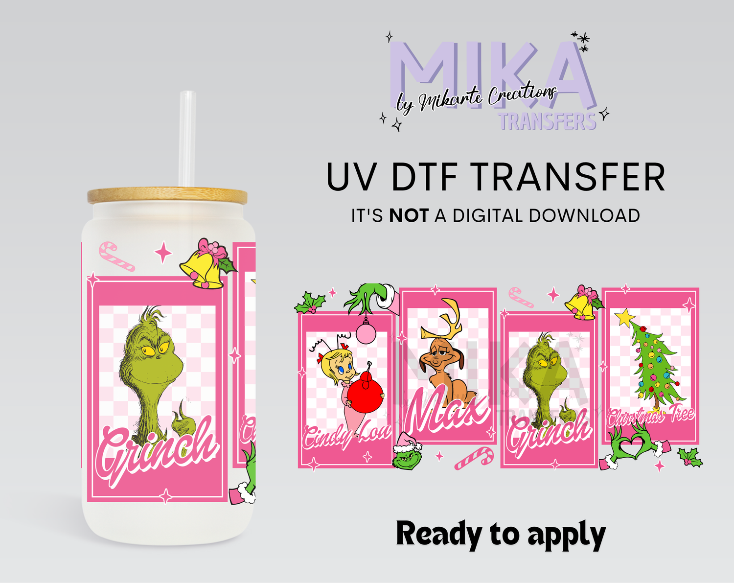 Pink Christmas | UV DTF