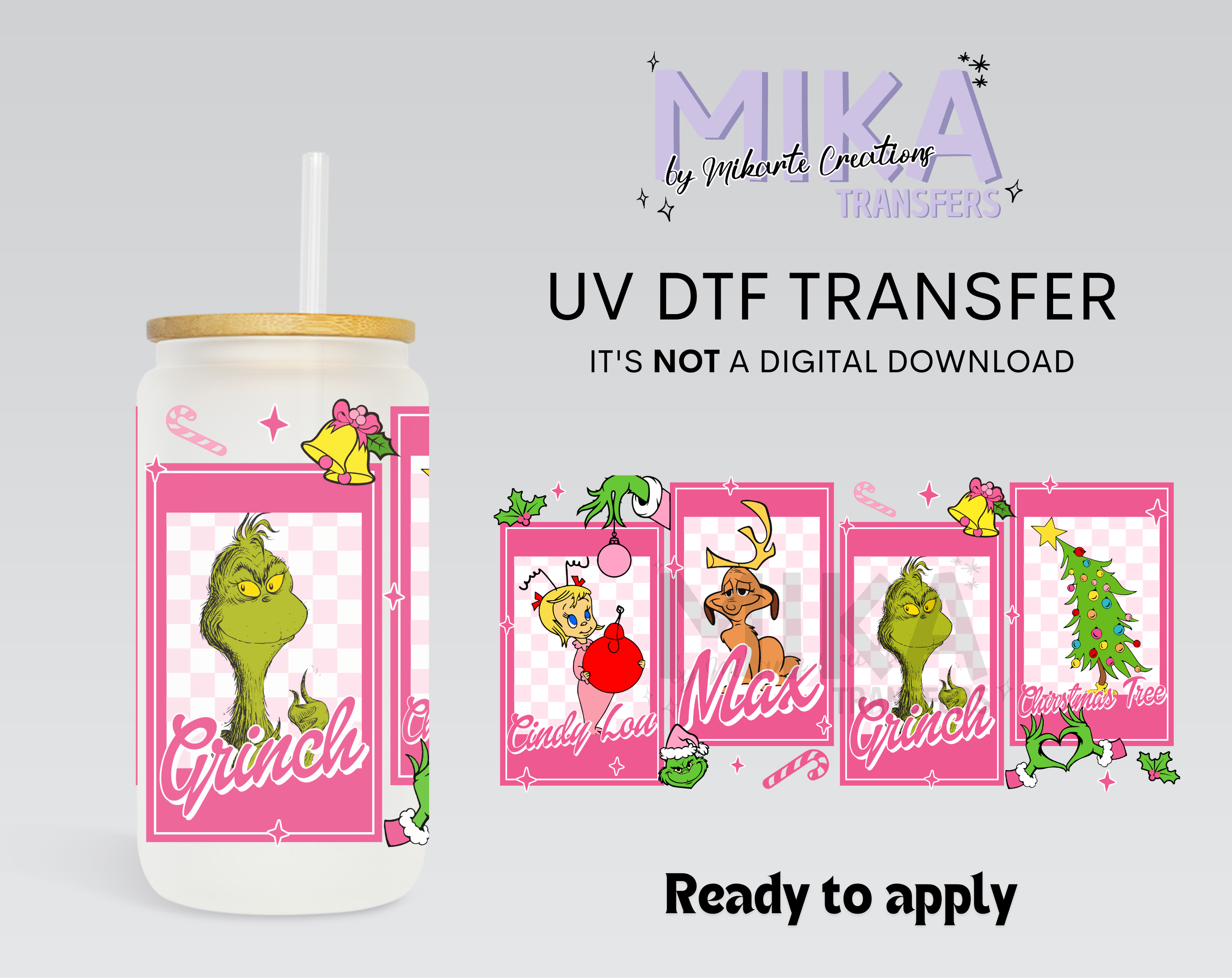 Pink Christmas | UV DTF