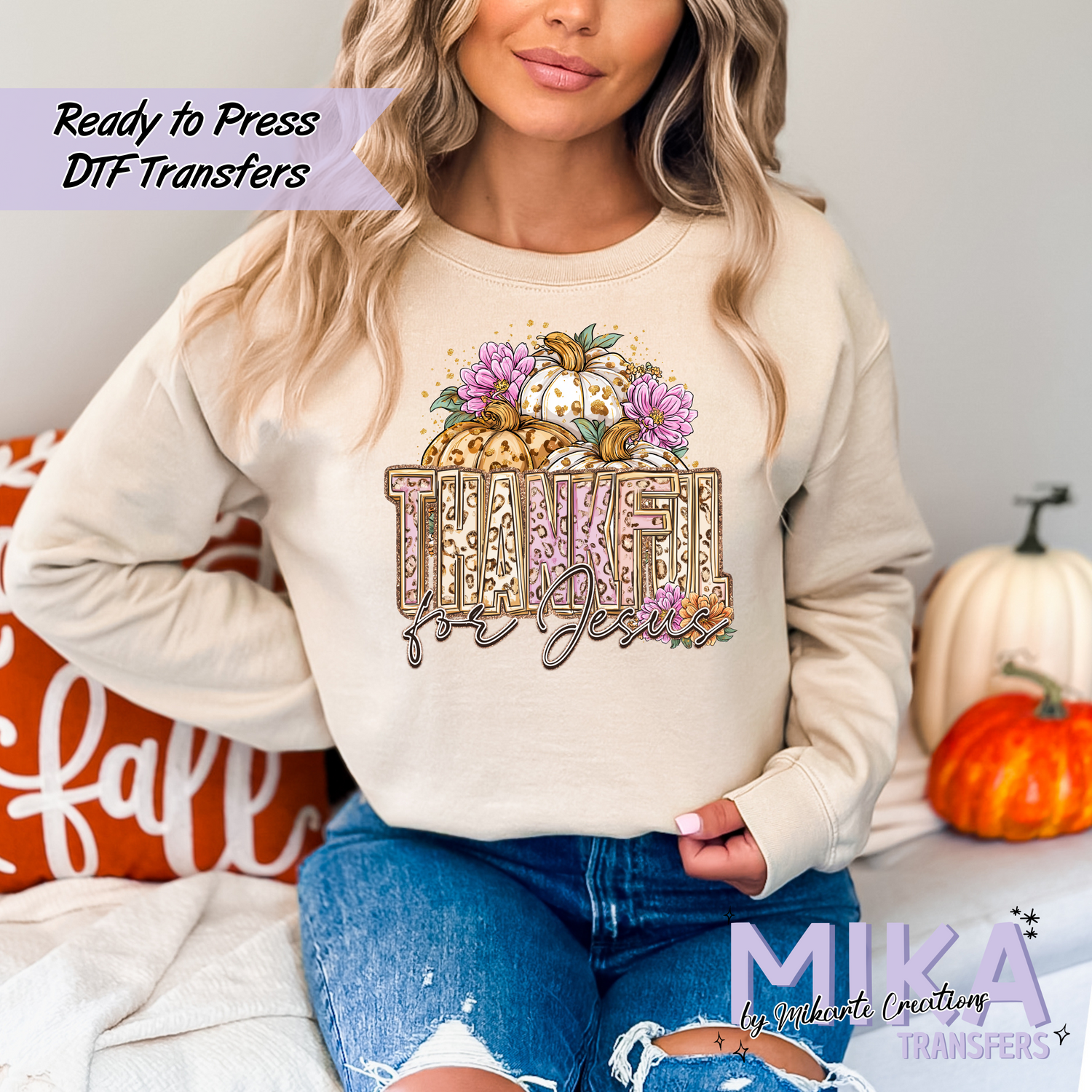 Thankful for Jesus | DTF Transfer