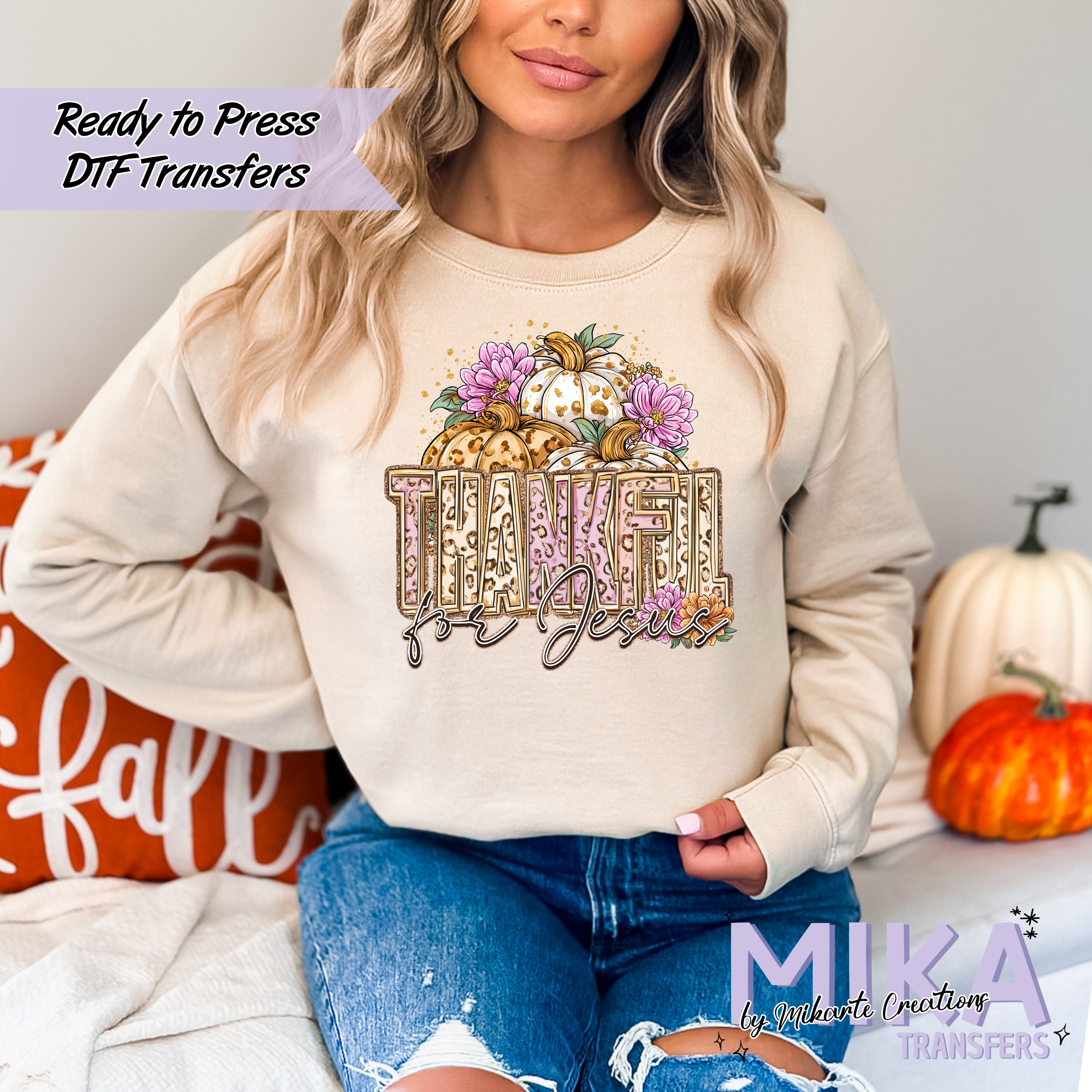 Thankful for Jesus | DTF Transfer
