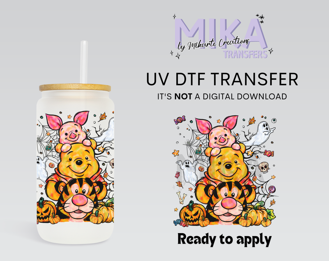 Pumpkin Bear | UV DTF Decal