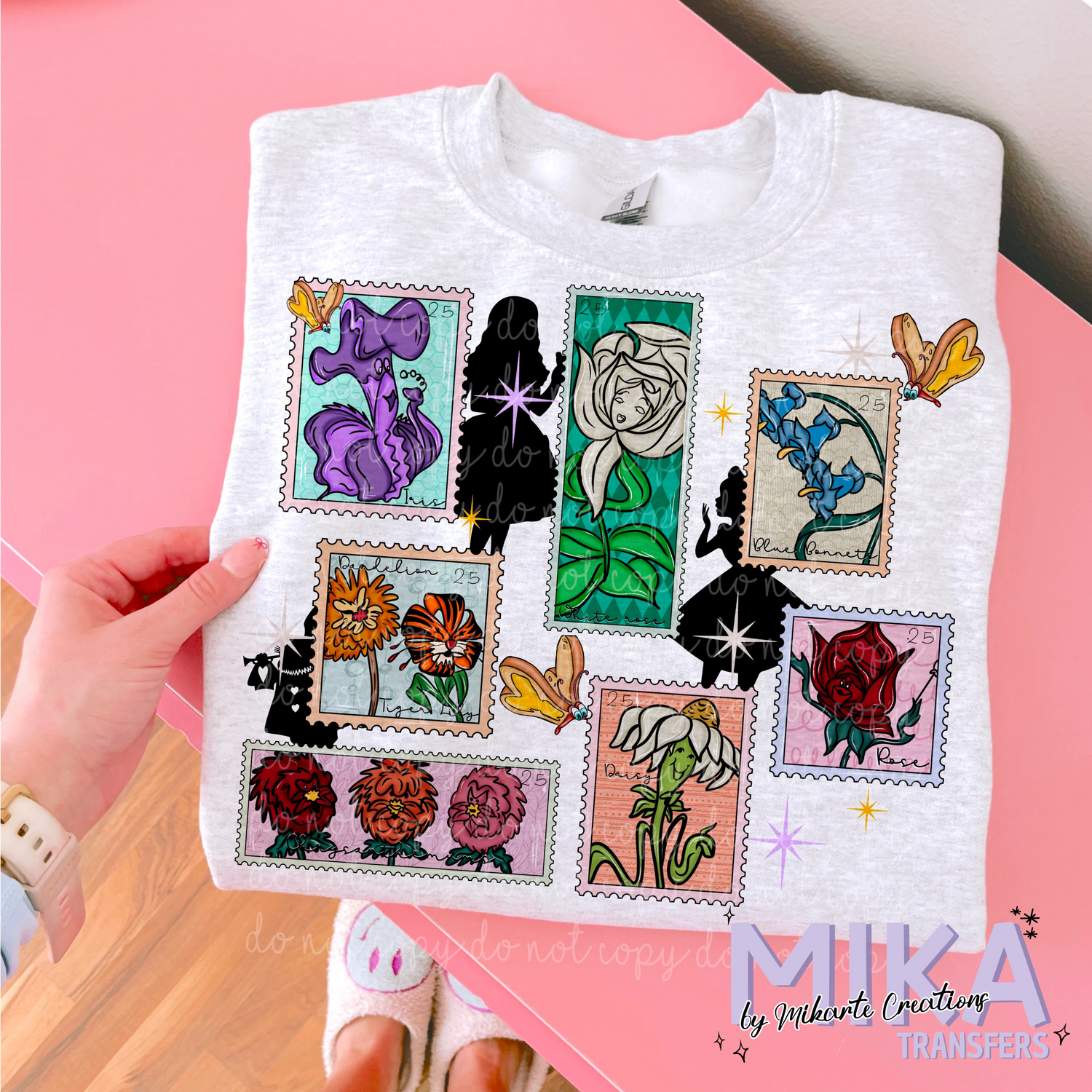 Wonderland Flower Stamps | DTF Transfer