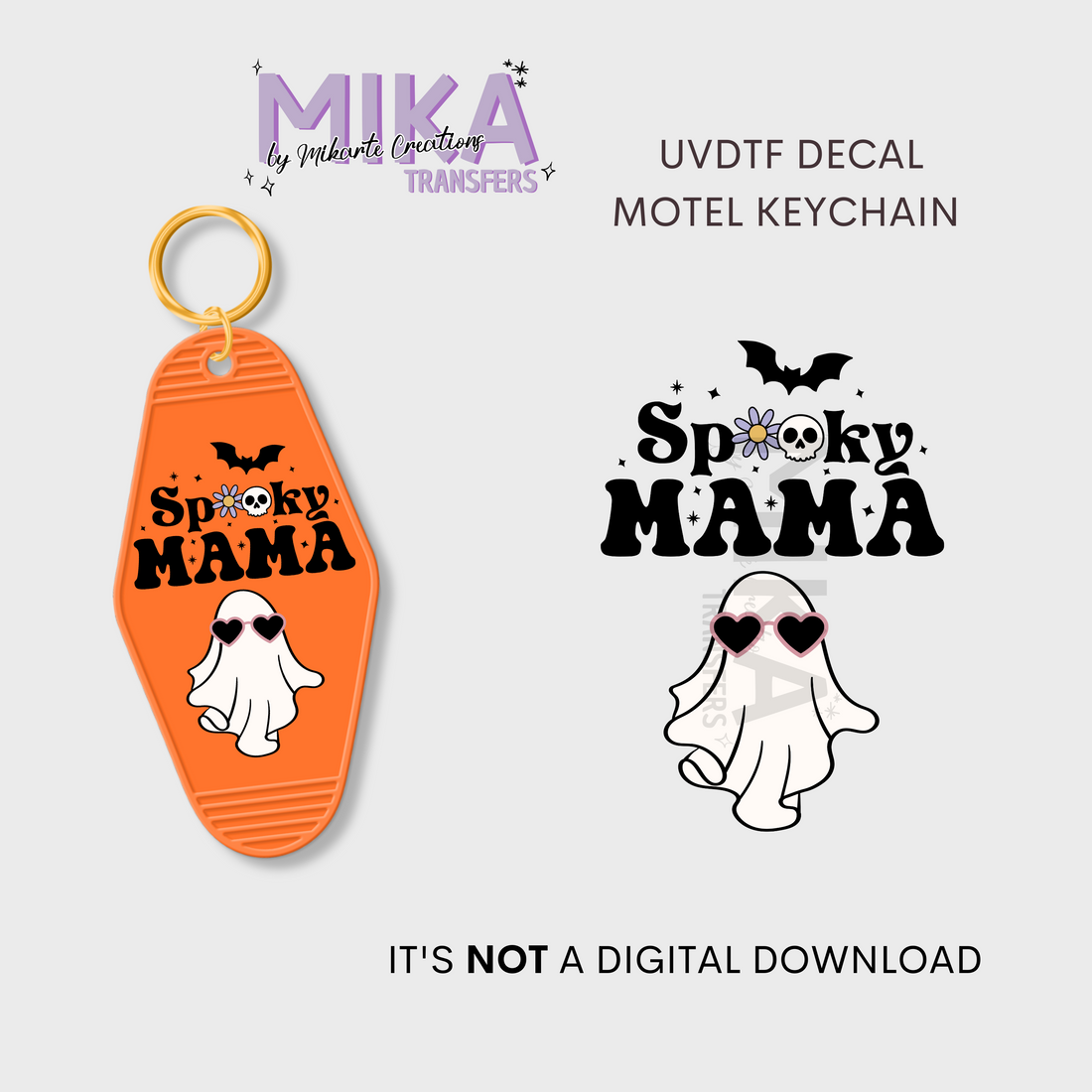 SPOOKY MAMA  | UV DTF Decal