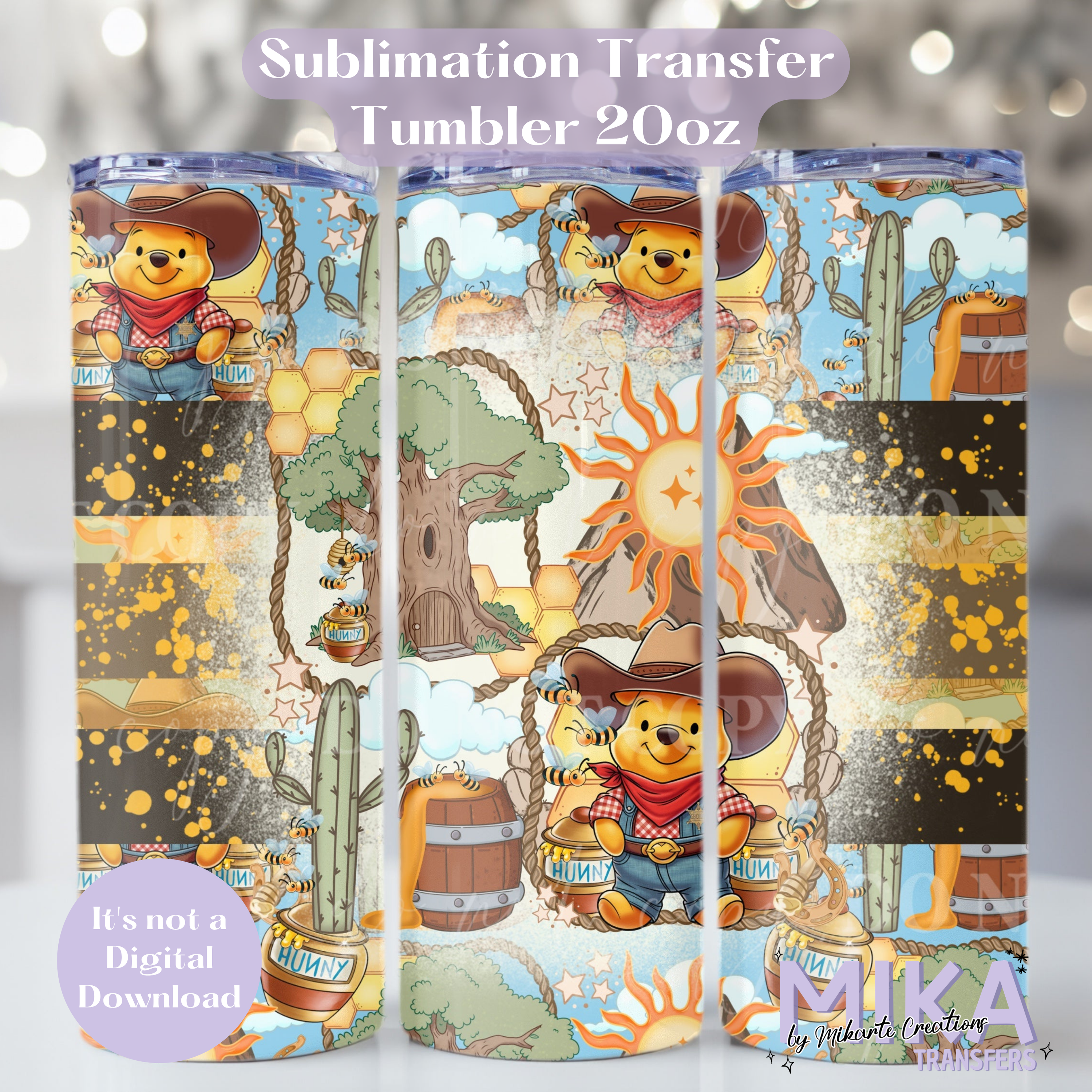 Western Acre Woods | Tumbler Sublimation Transfer