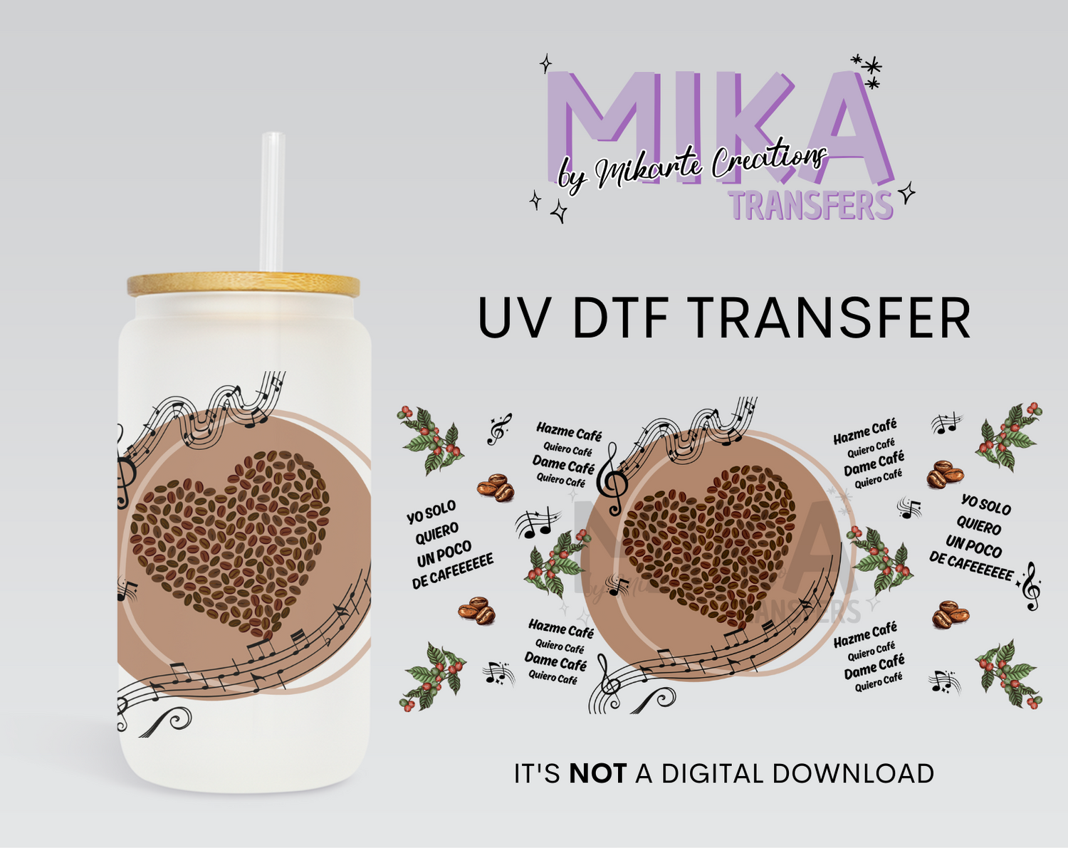 Quiero Cafe | UV DTF Wrap