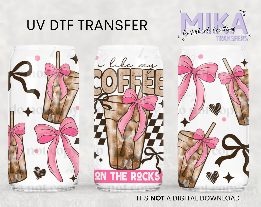 Coffee On the Rocks | UV DTF