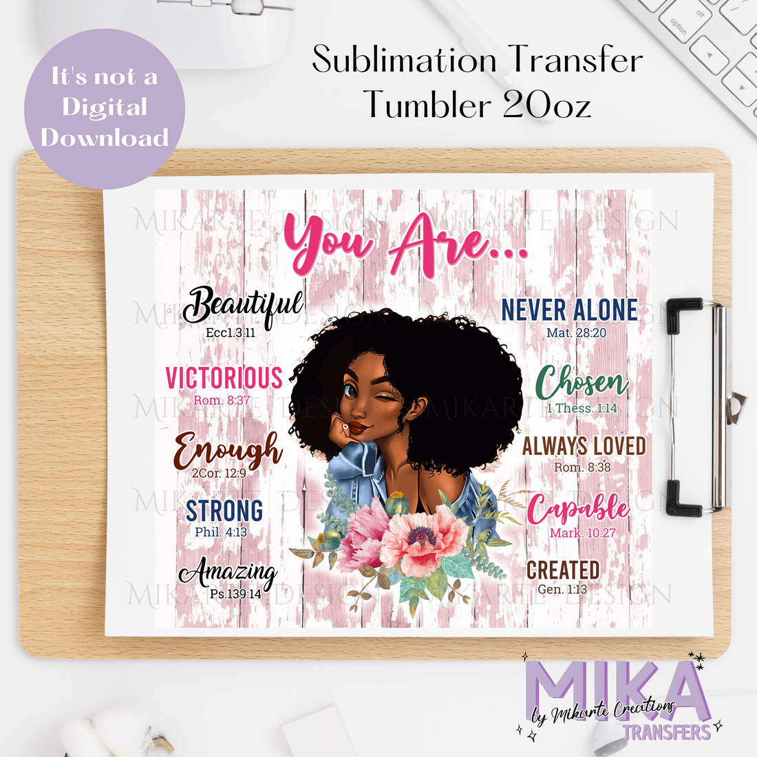 You Are... | Tumbler Sublimation Transfer