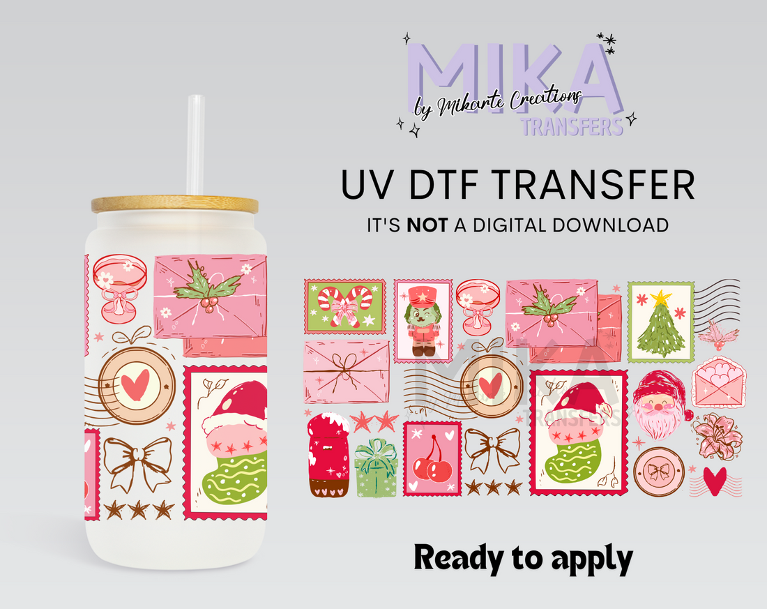 Retro Christmas Stamp | UV DTF