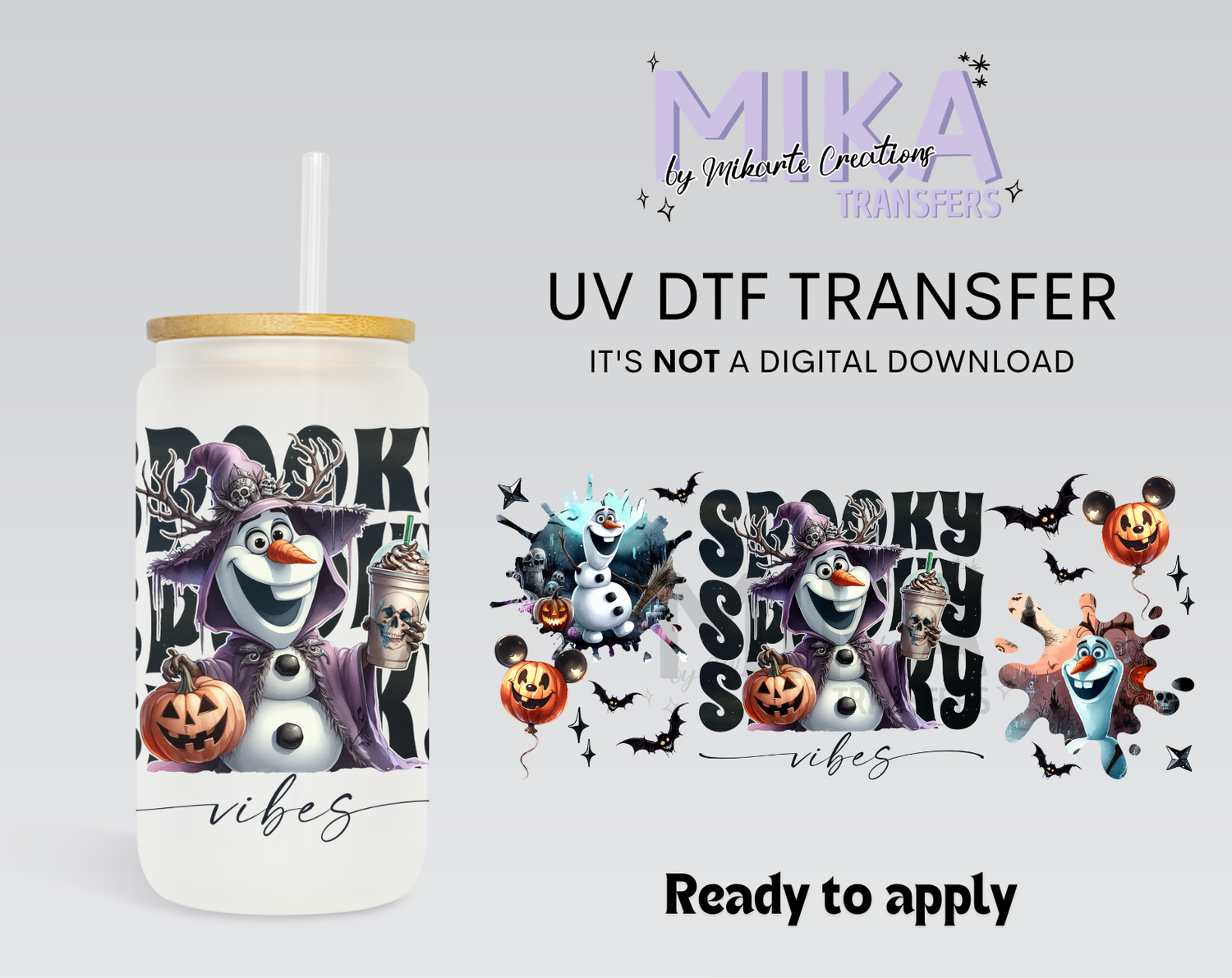 Spooky O | UV DTF